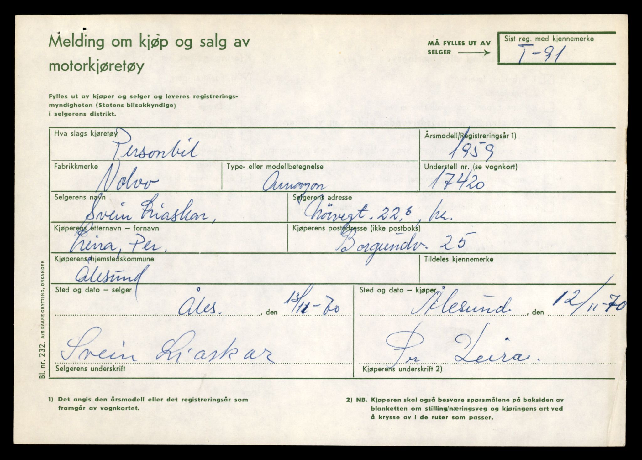 Møre og Romsdal vegkontor - Ålesund trafikkstasjon, AV/SAT-A-4099/F/Fe/L0001: Registreringskort for kjøretøy T 3 - T 127, 1927-1998, p. 1871