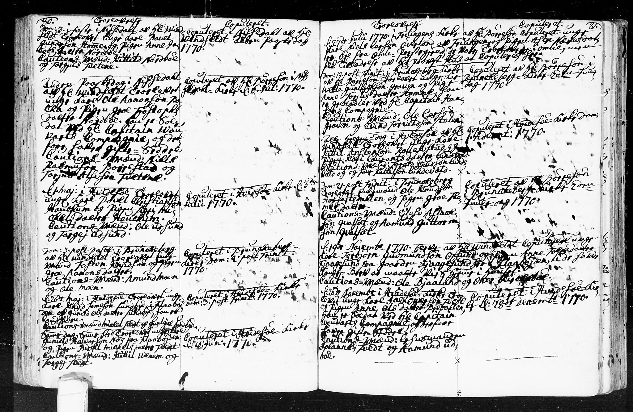 Kviteseid kirkebøker, SAKO/A-276/F/Fa/L0001: Parish register (official) no. I 1, 1754-1773, p. 80-81