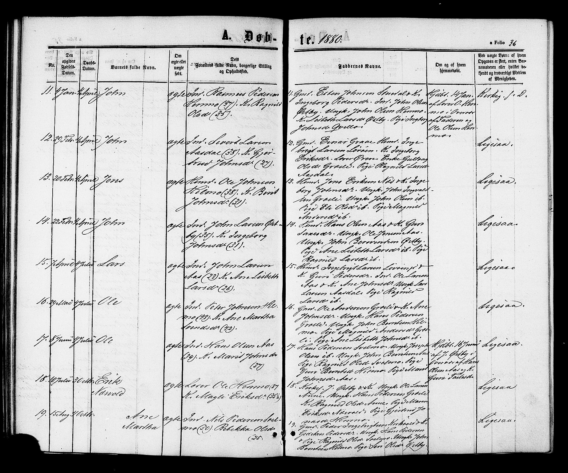 Ministerialprotokoller, klokkerbøker og fødselsregistre - Sør-Trøndelag, SAT/A-1456/698/L1163: Parish register (official) no. 698A01, 1862-1887, p. 36
