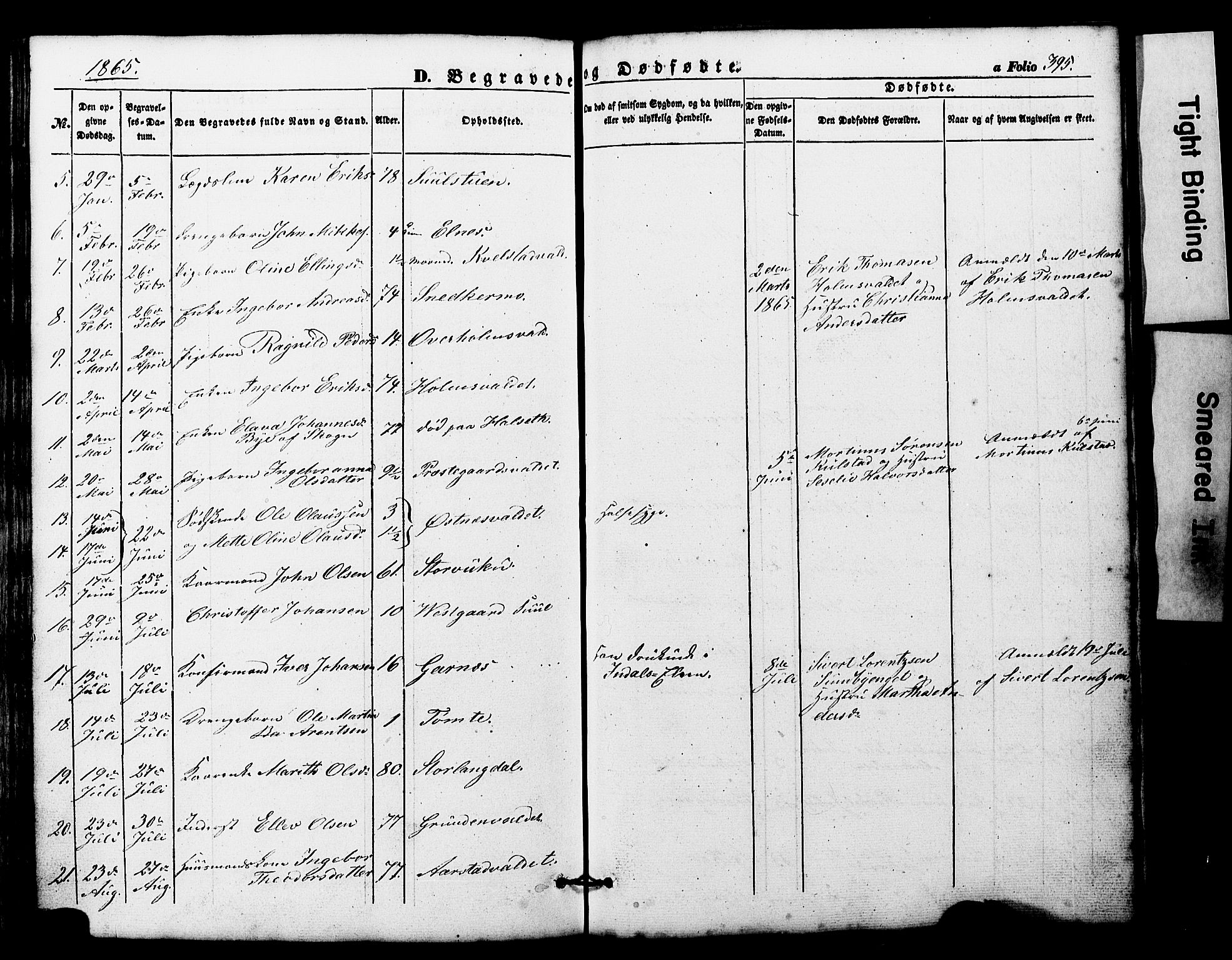 Ministerialprotokoller, klokkerbøker og fødselsregistre - Nord-Trøndelag, AV/SAT-A-1458/724/L0268: Parish register (copy) no. 724C04, 1846-1878, p. 395