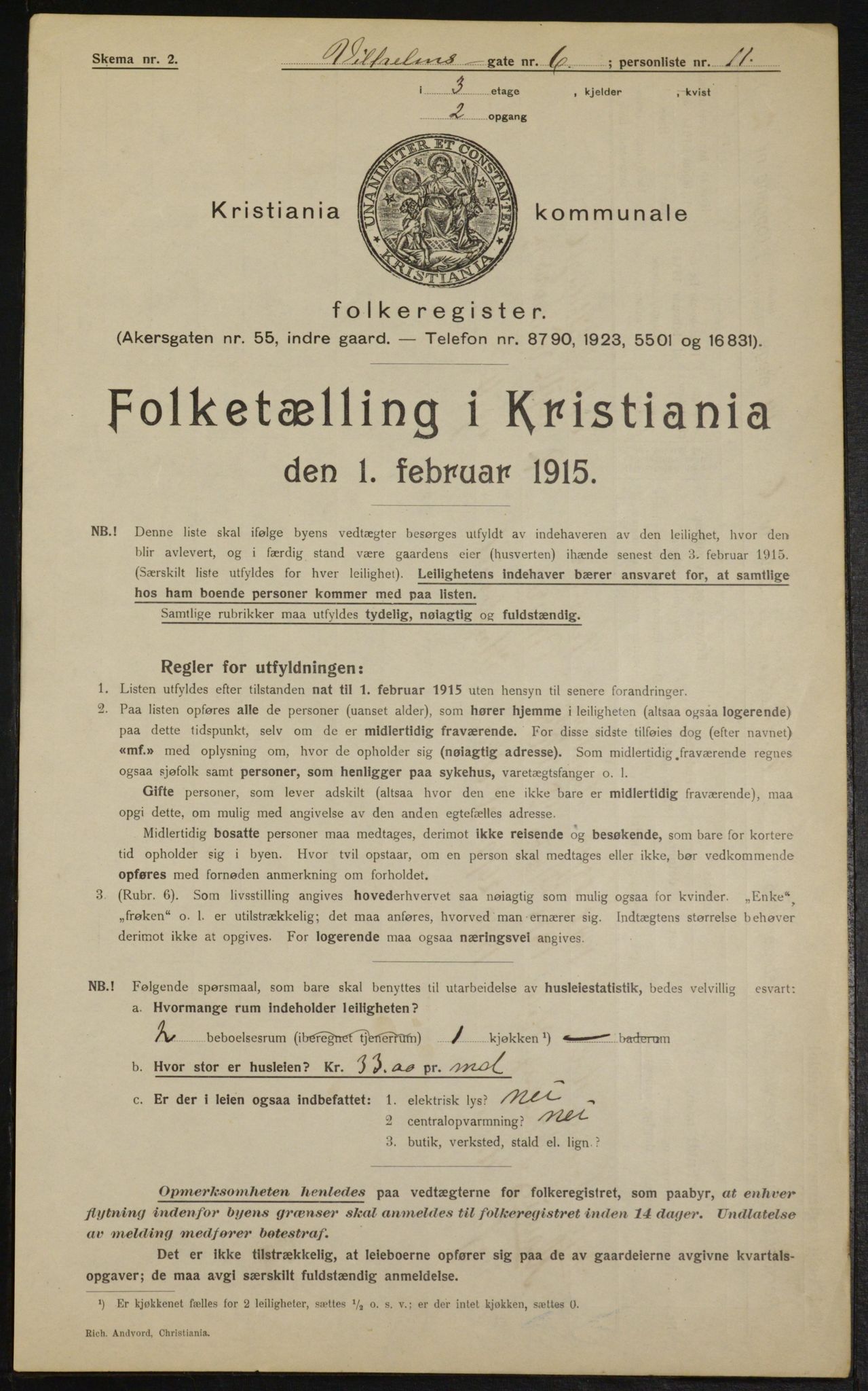 OBA, Municipal Census 1915 for Kristiania, 1915, p. 128840