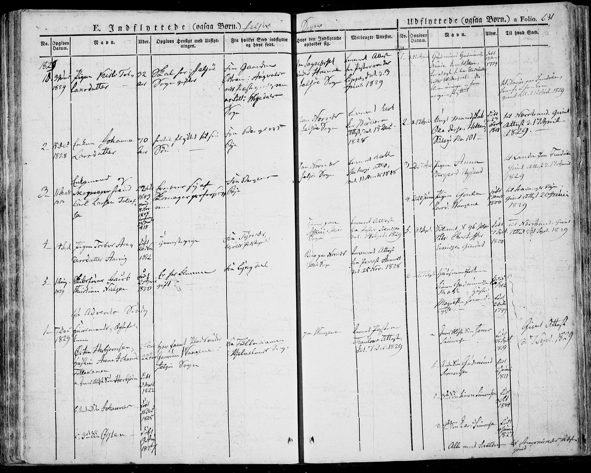 Jelsa sokneprestkontor, SAST/A-101842/01/IV: Parish register (official) no. A 6.2, 1828-1853, p. 631