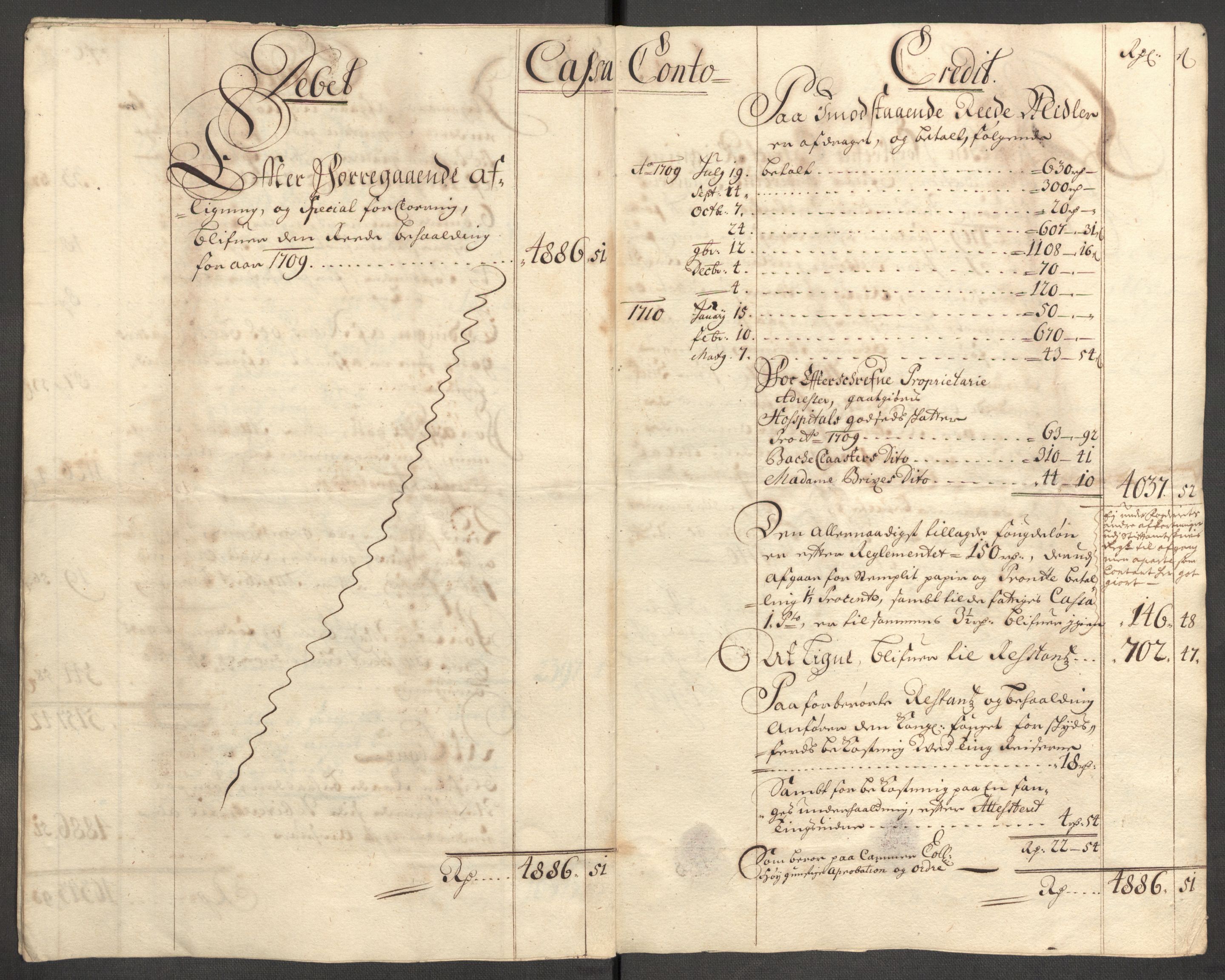 Rentekammeret inntil 1814, Reviderte regnskaper, Fogderegnskap, AV/RA-EA-4092/R63/L4317: Fogderegnskap Inderøy, 1709, p. 16