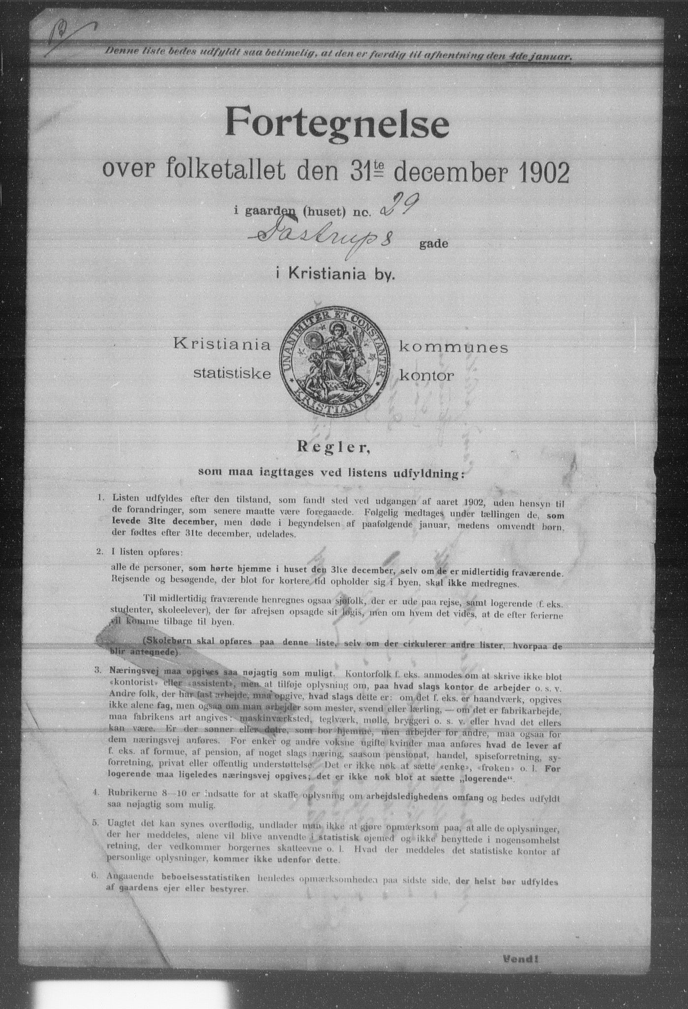 OBA, Municipal Census 1902 for Kristiania, 1902, p. 21393