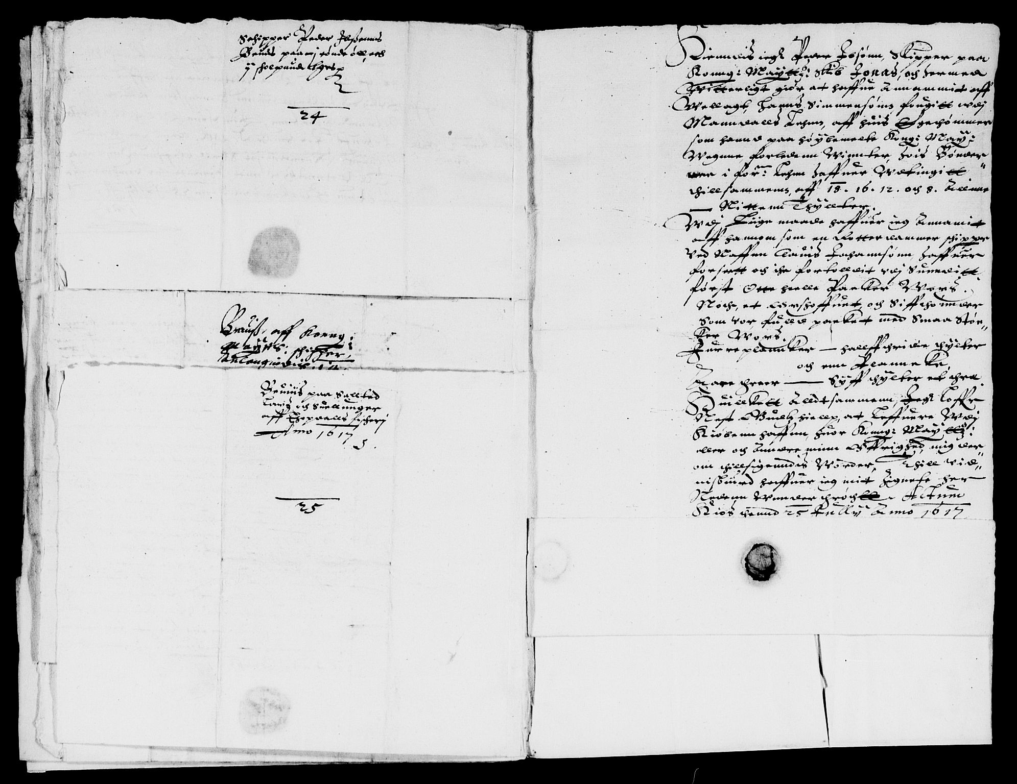 Rentekammeret inntil 1814, Reviderte regnskaper, Lensregnskaper, RA/EA-5023/R/Rb/Rbq/L0009: Nedenes len. Mandals len. Råbyggelag., 1616-1618