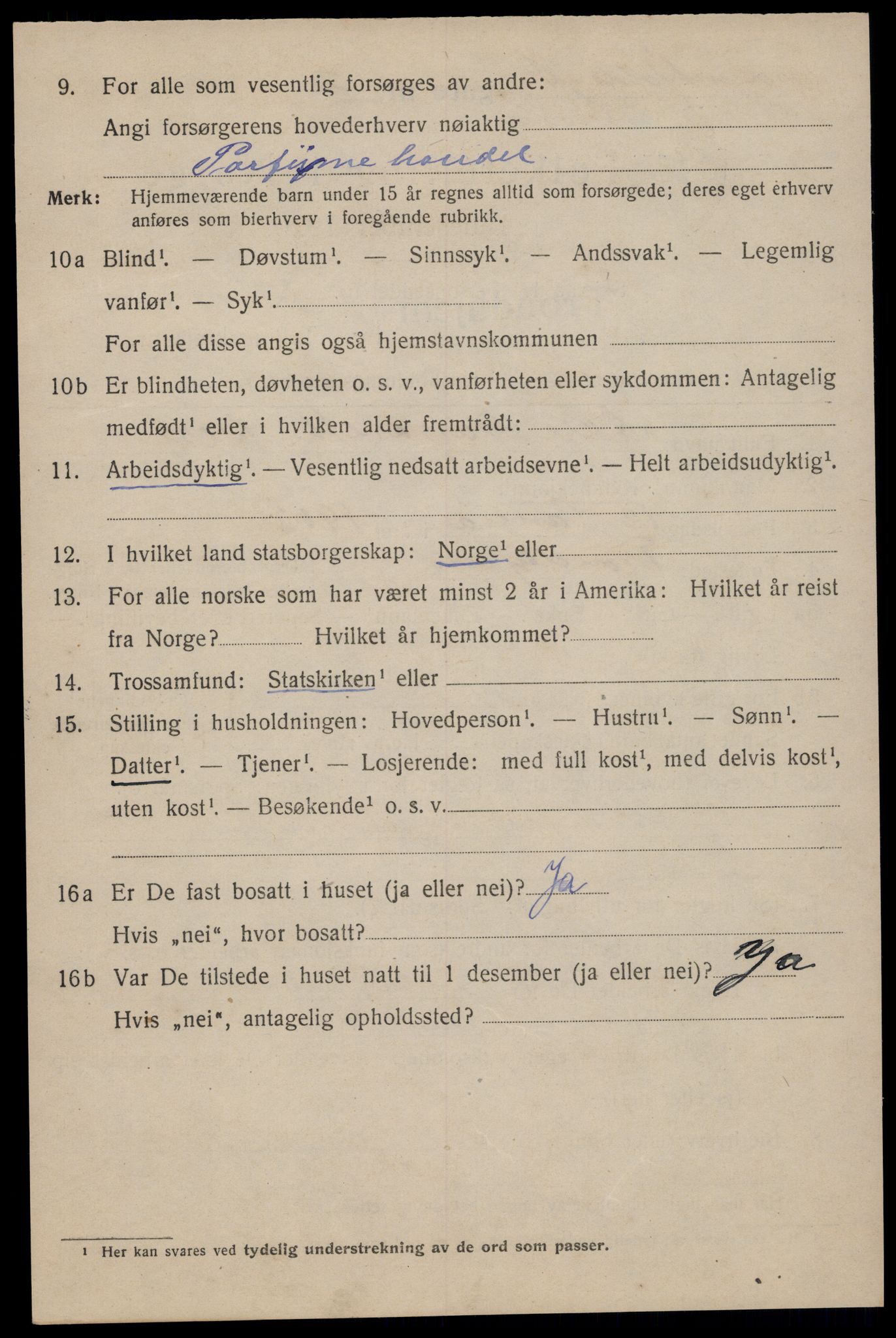 SAT, 1920 census for Trondheim, 1920, p. 59531