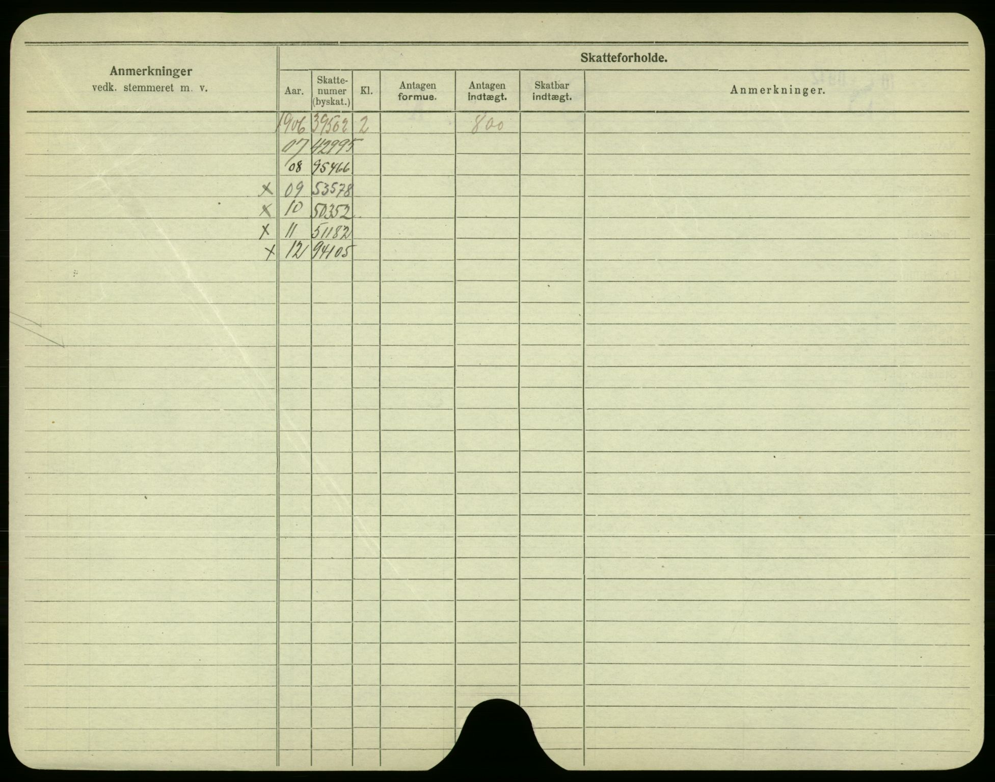 Oslo folkeregister, Registerkort, AV/SAO-A-11715/F/Fa/Fac/L0002: Menn, 1906-1914, p. 996b