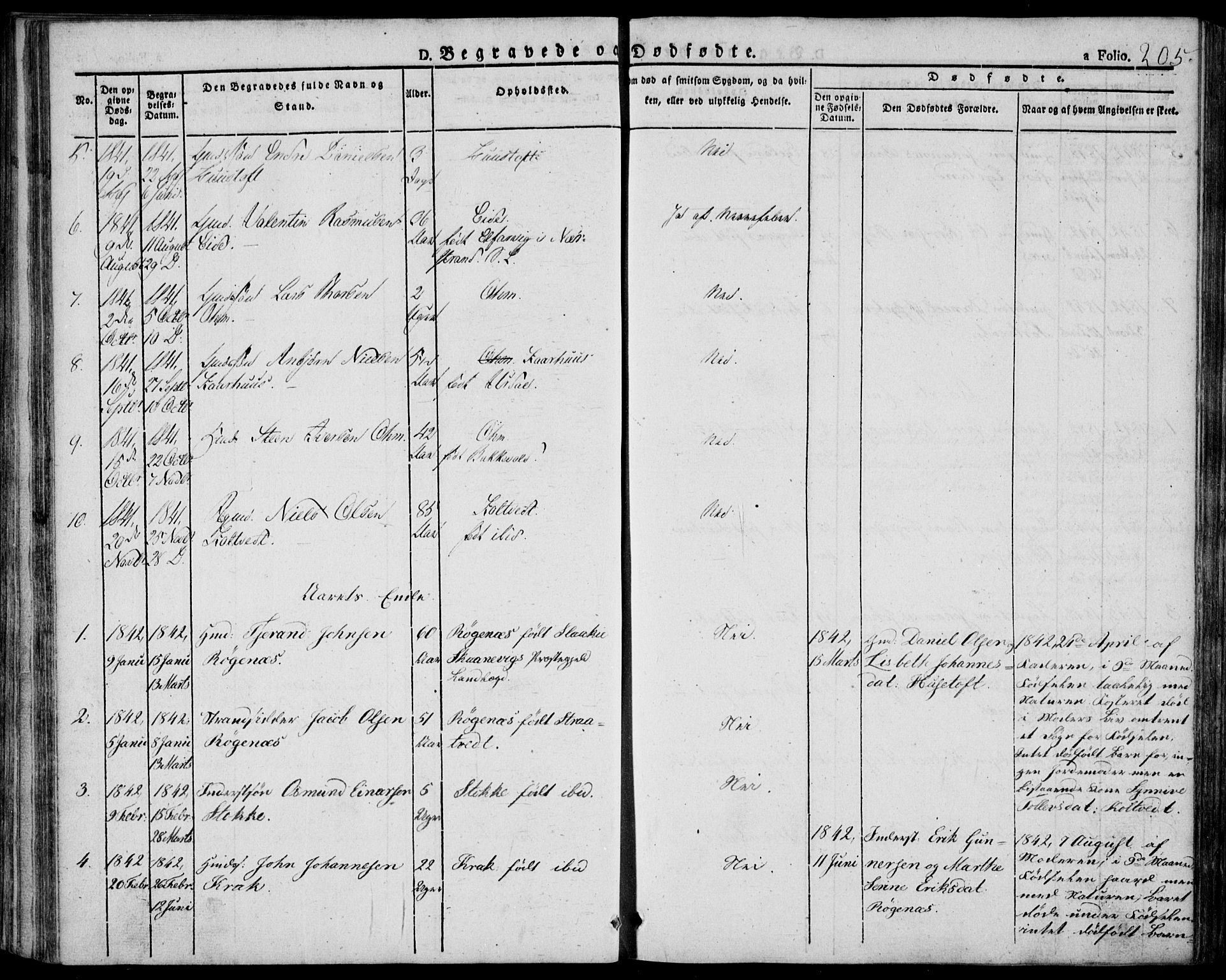 Skjold sokneprestkontor, AV/SAST-A-101847/H/Ha/Haa/L0005: Parish register (official) no. A 5, 1830-1856, p. 205