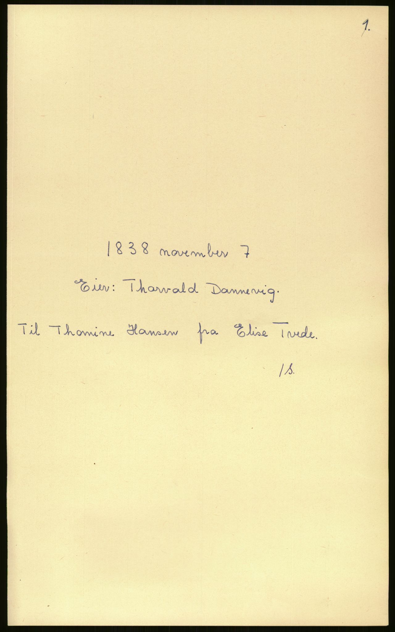 Samlinger til kildeutgivelse, Amerikabrevene, AV/RA-EA-4057/F/L0027: Innlån fra Aust-Agder: Dannevig - Valsgård, 1838-1914, p. 103