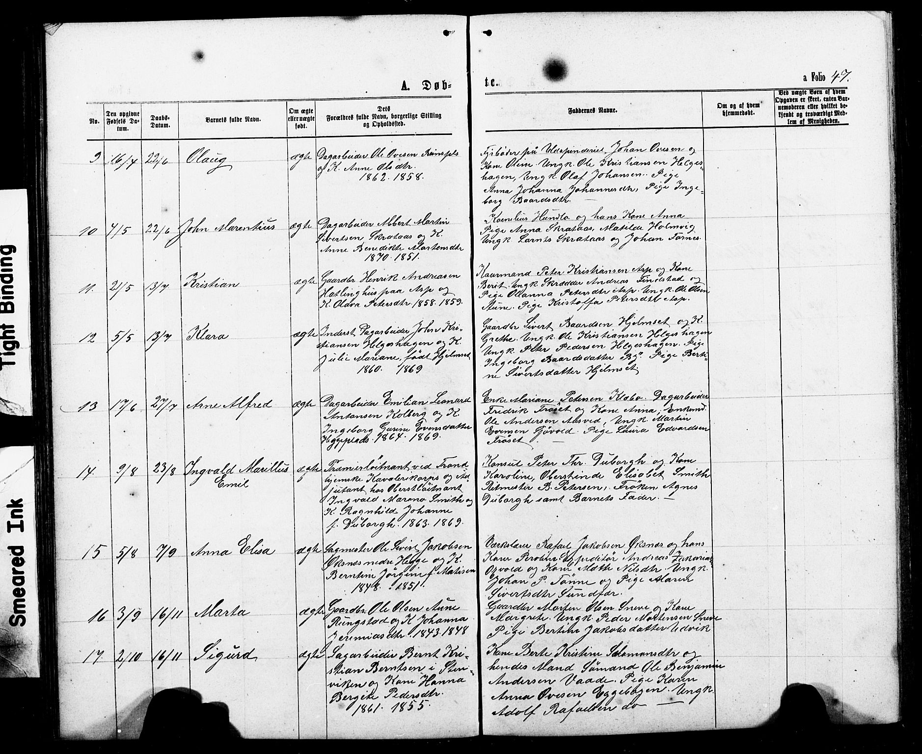 Ministerialprotokoller, klokkerbøker og fødselsregistre - Nord-Trøndelag, AV/SAT-A-1458/740/L0380: Parish register (copy) no. 740C01, 1868-1902, p. 47