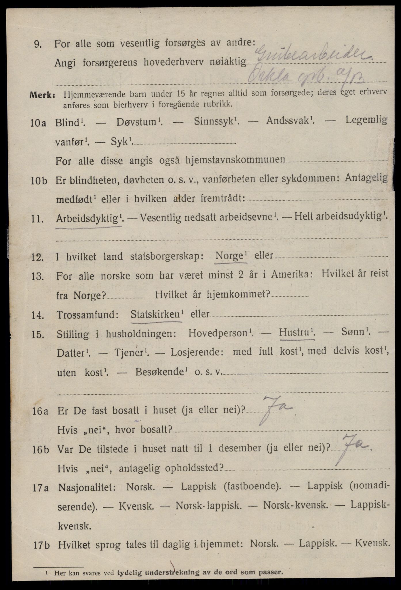 SAT, 1920 census for Meldal, 1920, p. 7284