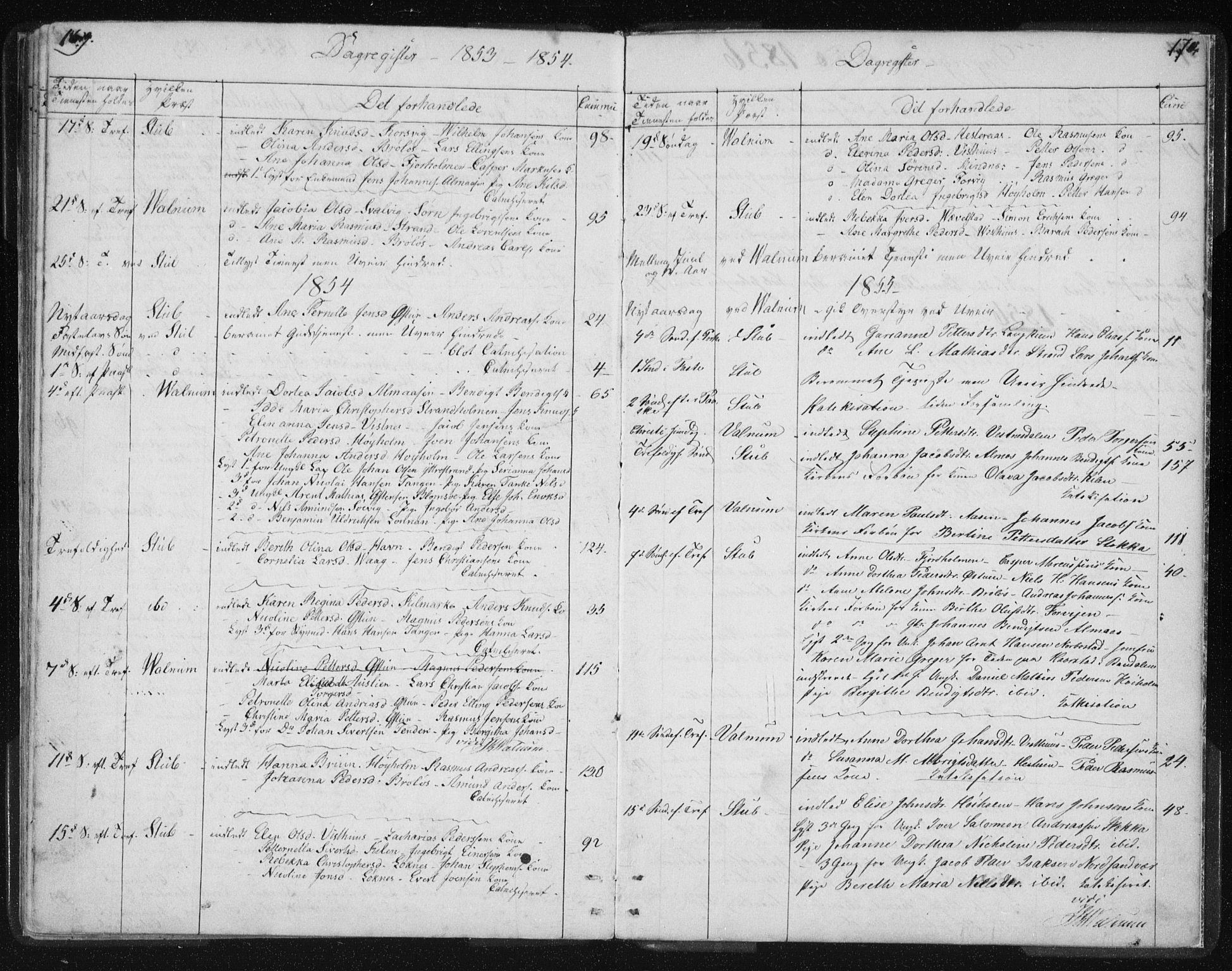 Ministerialprotokoller, klokkerbøker og fødselsregistre - Nordland, SAT/A-1459/819/L0275: Parish register (copy) no. 819C01, 1841-1868, p. 169-170