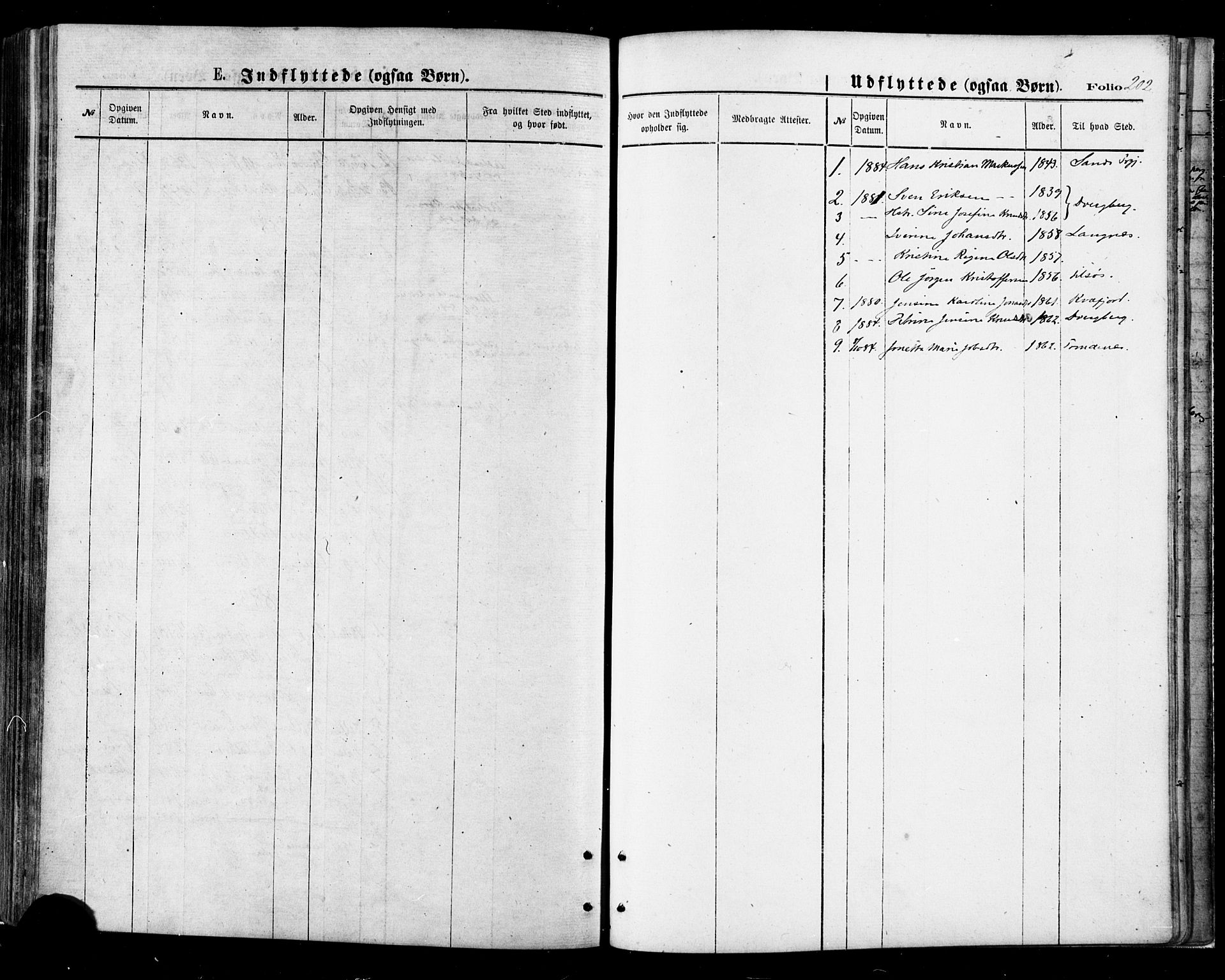 Ministerialprotokoller, klokkerbøker og fødselsregistre - Nordland, AV/SAT-A-1459/895/L1370: Parish register (official) no. 895A05, 1873-1884, p. 202