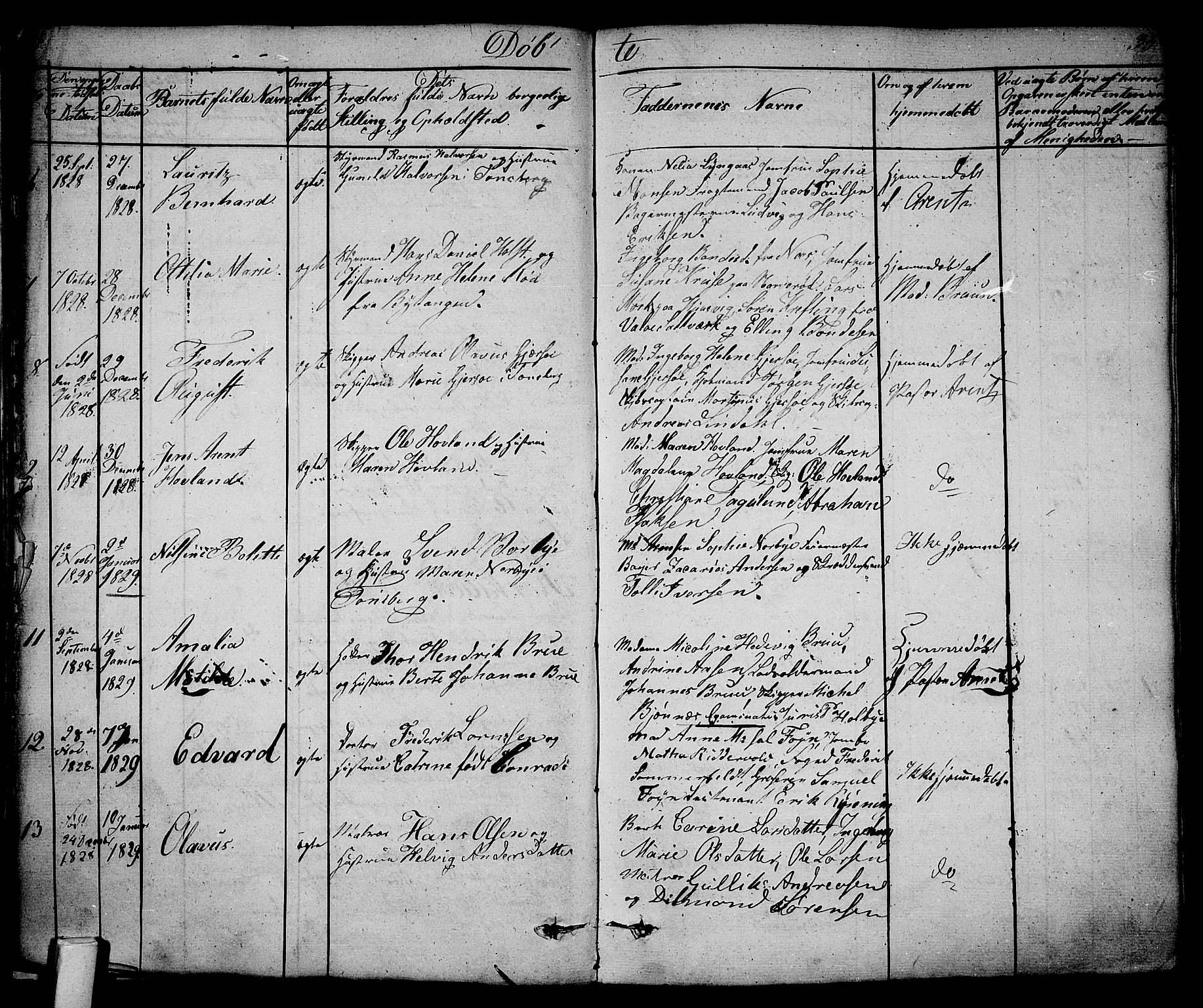 Tønsberg kirkebøker, AV/SAKO-A-330/F/Fa/L0005: Parish register (official) no. I 5, 1827-1836, p. 34-35