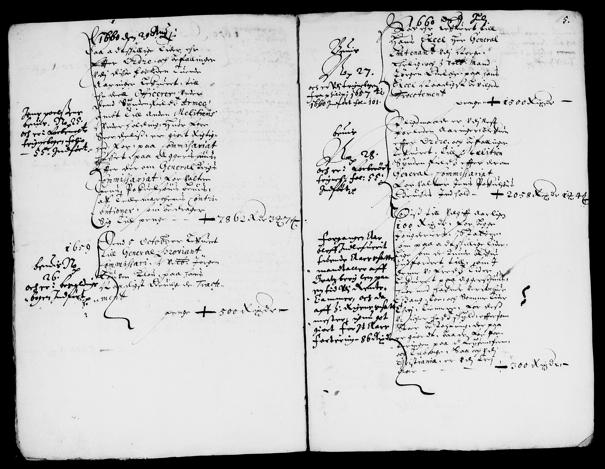 Rentekammeret inntil 1814, Reviderte regnskaper, Lensregnskaper, AV/RA-EA-5023/R/Rb/Rbp/L0047: Bratsberg len, 1659-1662