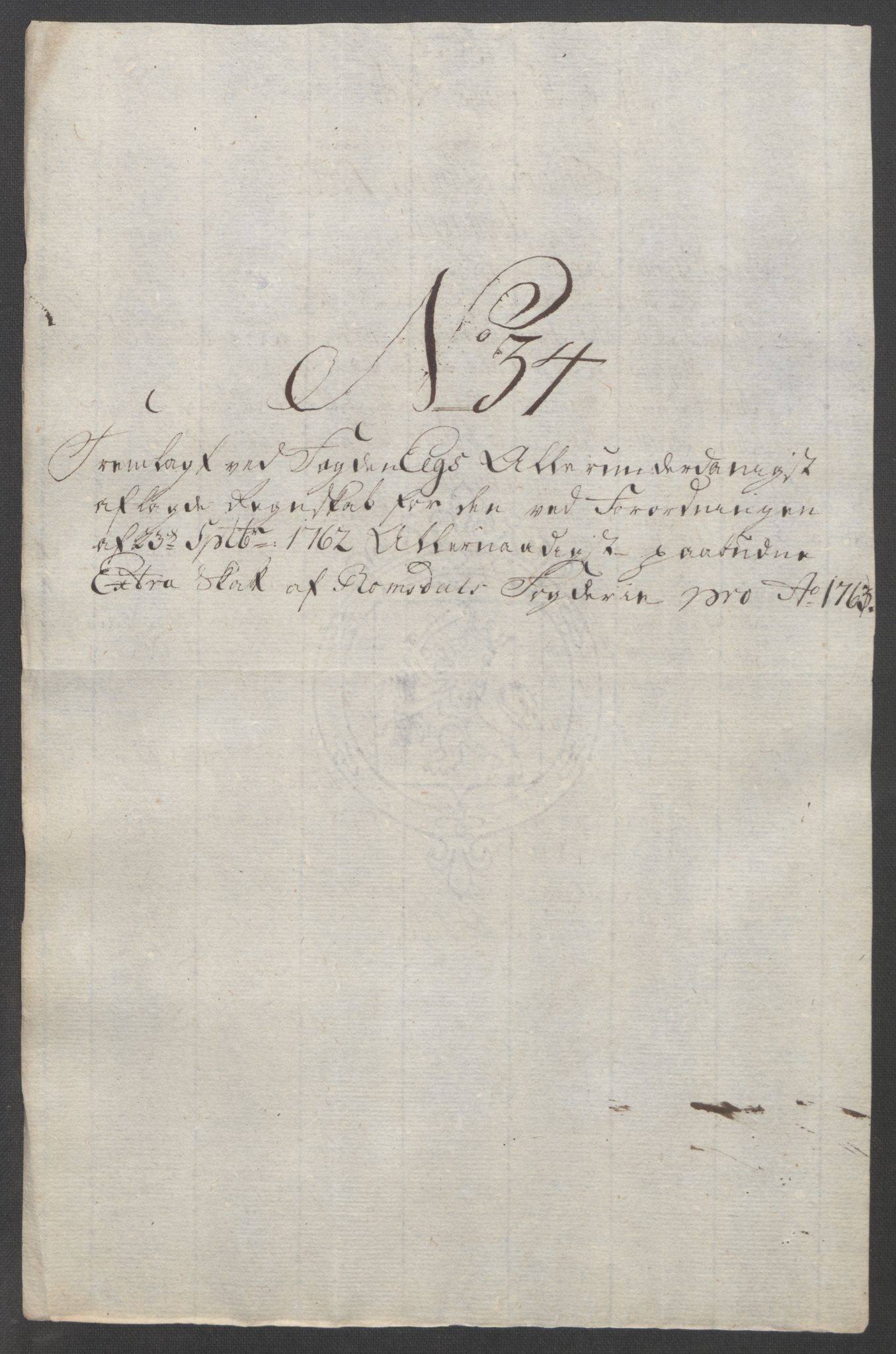 Rentekammeret inntil 1814, Reviderte regnskaper, Fogderegnskap, AV/RA-EA-4092/R55/L3730: Ekstraskatten Romsdal, 1762-1763, p. 436