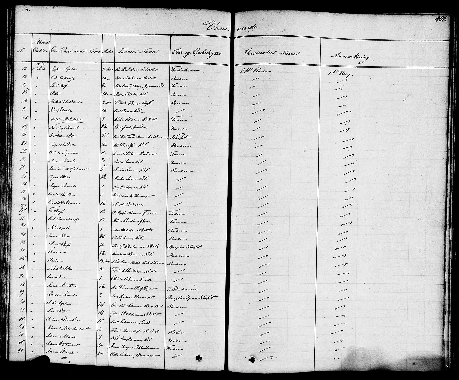 Stavern kirkebøker, AV/SAKO-A-318/F/Fa/L0007: Parish register (official) no. 7, 1840-1877, p. 400