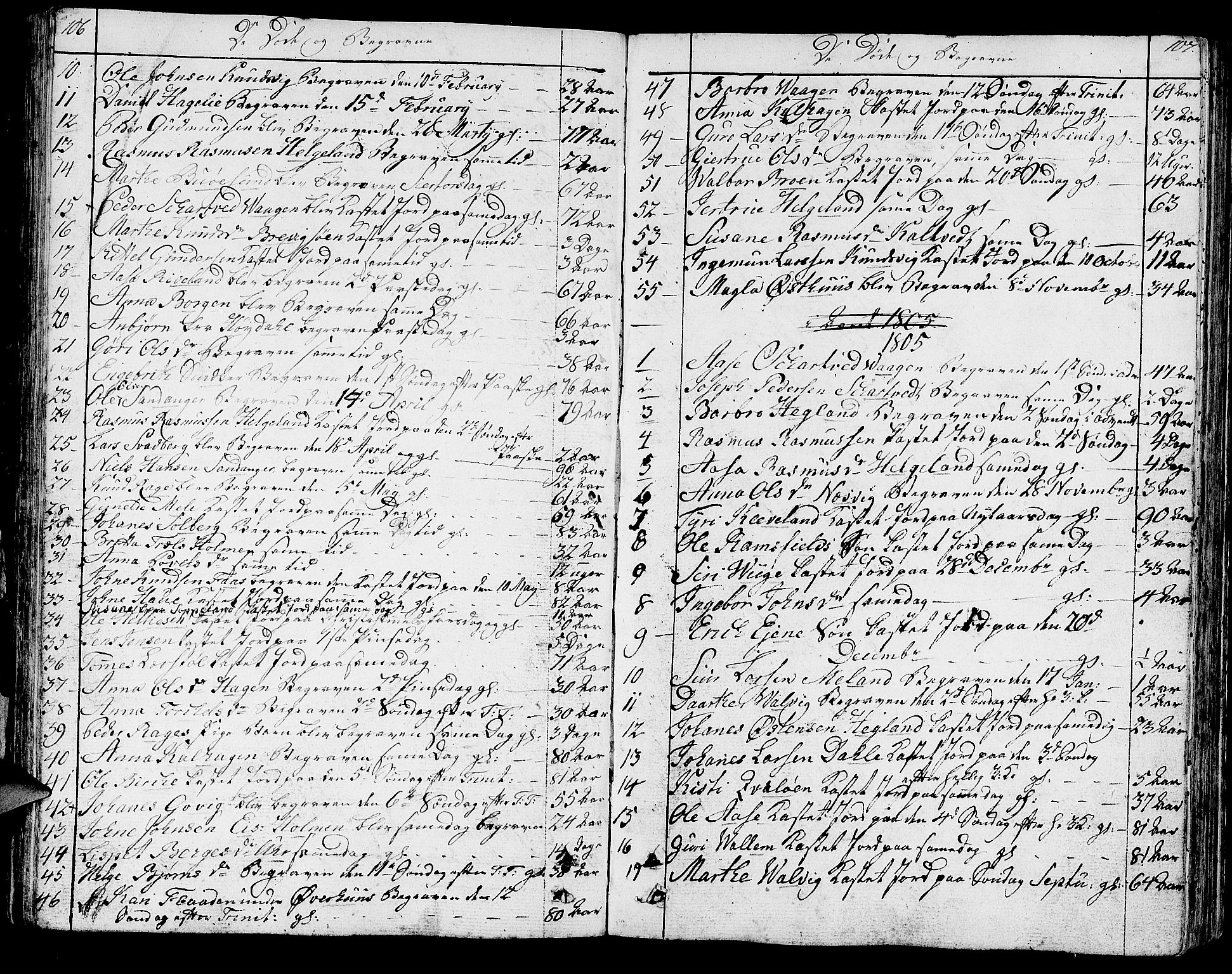 Hjelmeland sokneprestkontor, SAST/A-101843/01/IV/L0002: Parish register (official) no. A 2, 1799-1816, p. 106-107