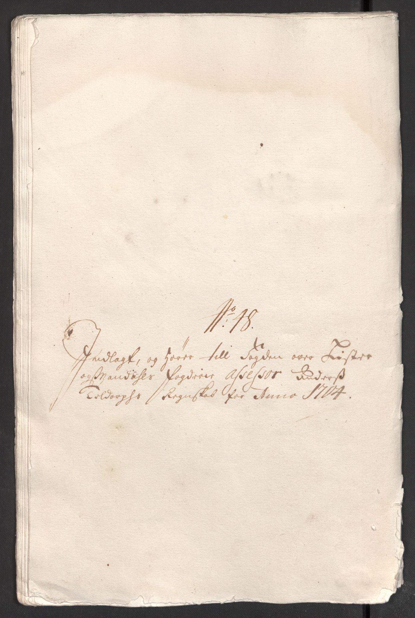 Rentekammeret inntil 1814, Reviderte regnskaper, Fogderegnskap, RA/EA-4092/R43/L2550: Fogderegnskap Lista og Mandal, 1703-1704, p. 409