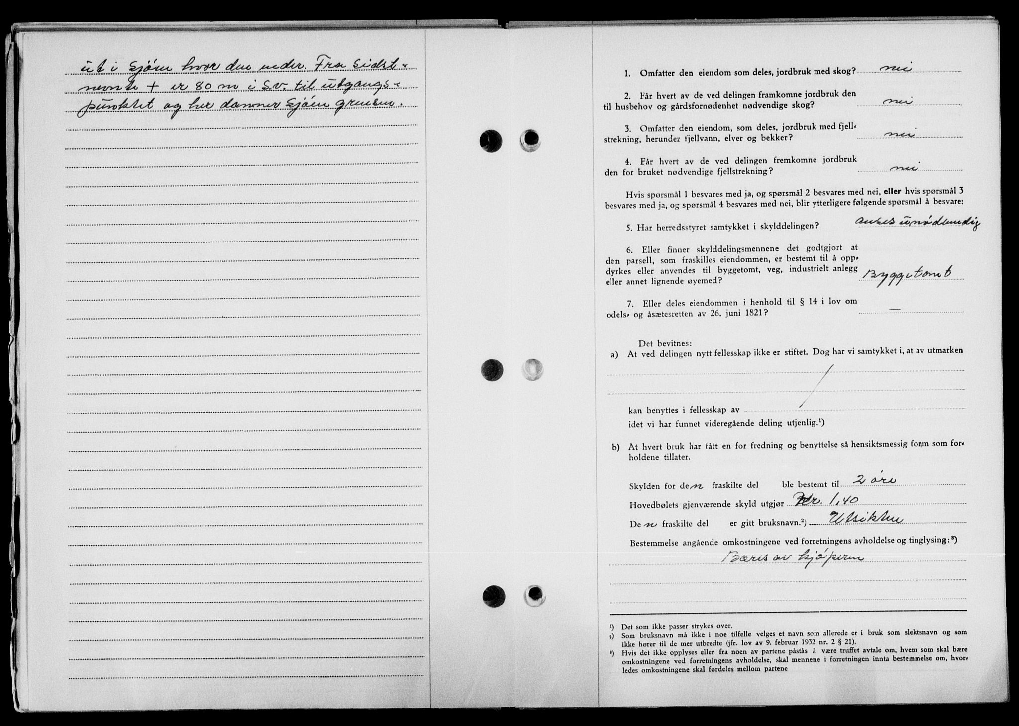 Lofoten sorenskriveri, SAT/A-0017/1/2/2C/L0024a: Mortgage book no. 24a, 1950-1950, Diary no: : 2773/1950