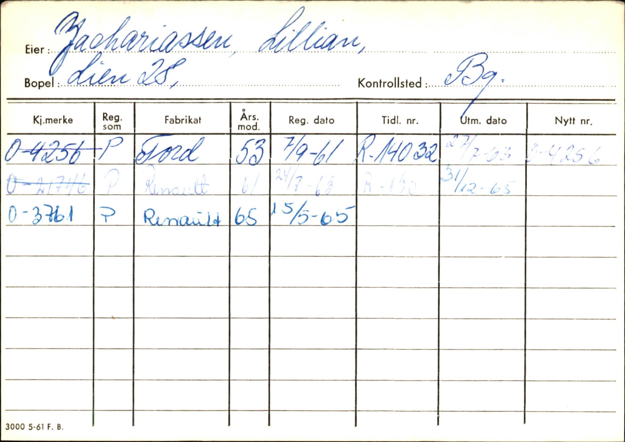 Statens vegvesen, Hordaland vegkontor, AV/SAB-A-5201/2/Hb/L0037: O-eierkort W-P, 1920-1971, p. 978