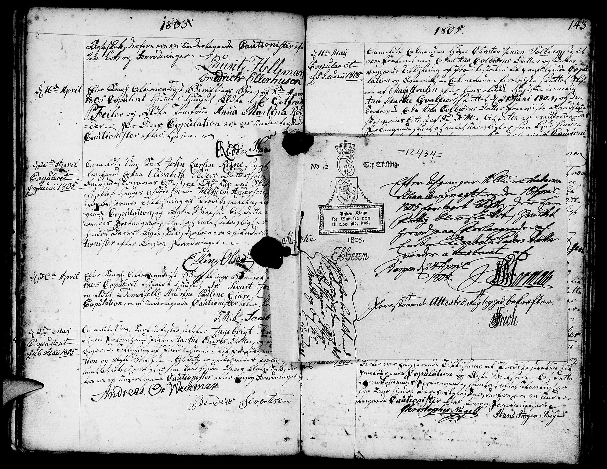 Nykirken Sokneprestembete, AV/SAB-A-77101/H/Haa/L0008: Parish register (official) no. A 8, 1776-1814, p. 143