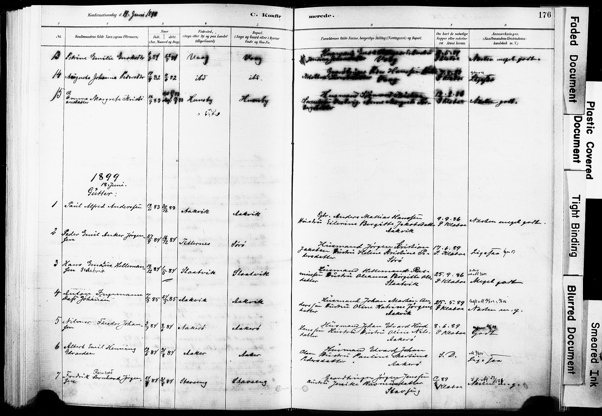 Ministerialprotokoller, klokkerbøker og fødselsregistre - Nordland, SAT/A-1459/835/L0525: Parish register (official) no. 835A03I, 1881-1910, p. 176