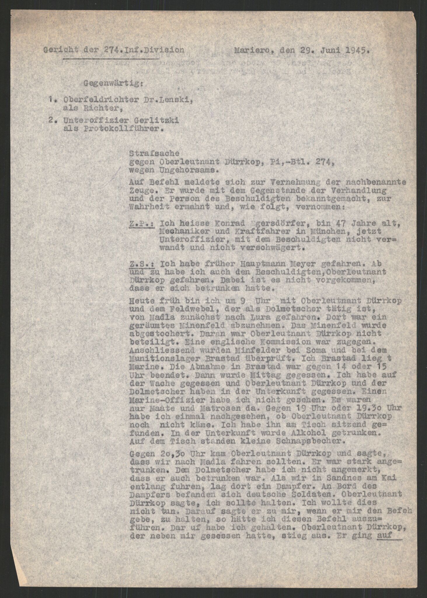 Forsvarets Overkommando. 2 kontor. Arkiv 11.4. Spredte tyske arkivsaker, AV/RA-RAFA-7031/D/Dar/Darc/L0019: FO.II, 1945, p. 1186