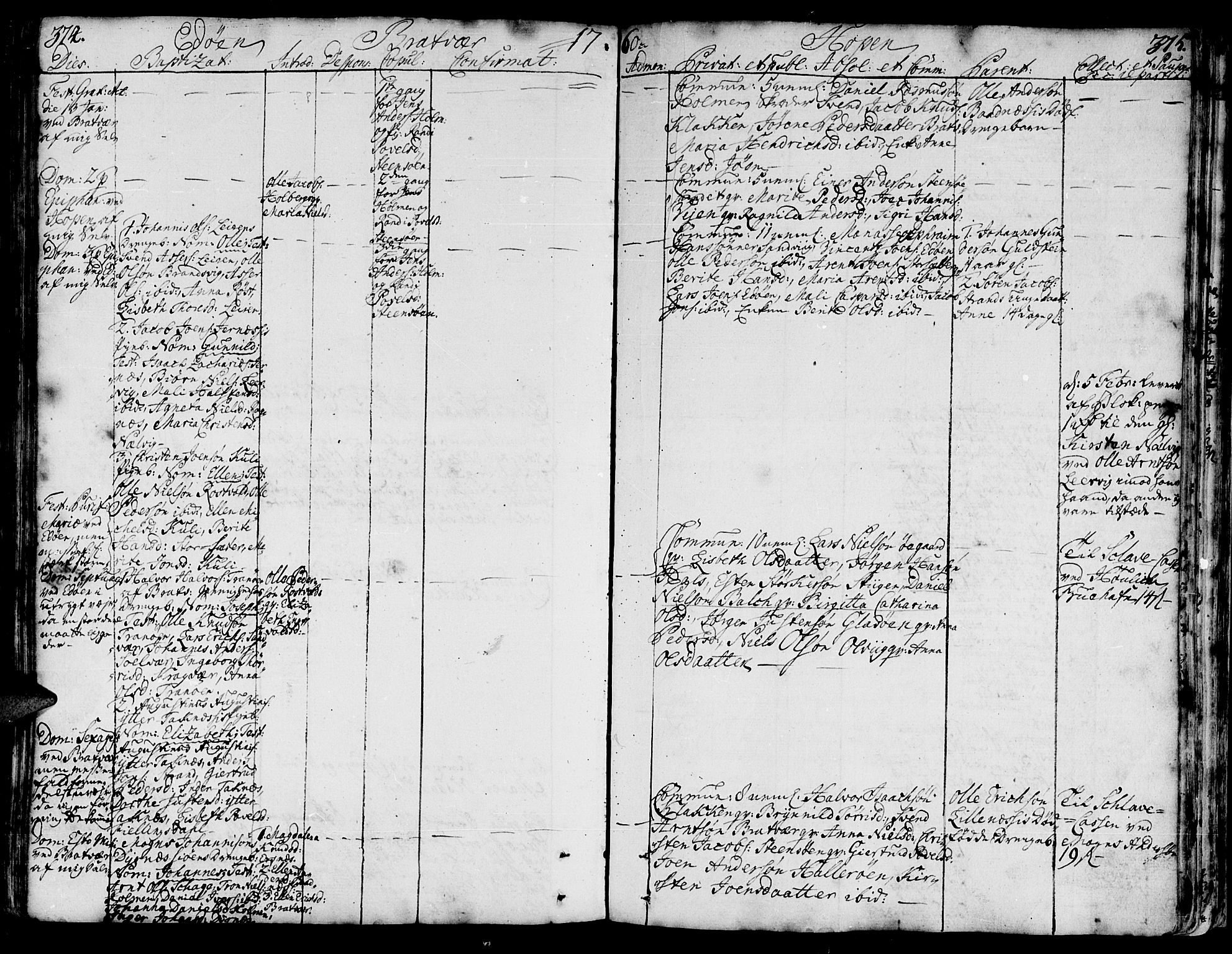 Ministerialprotokoller, klokkerbøker og fødselsregistre - Møre og Romsdal, AV/SAT-A-1454/581/L0931: Parish register (official) no. 581A01, 1751-1765, p. 374-375