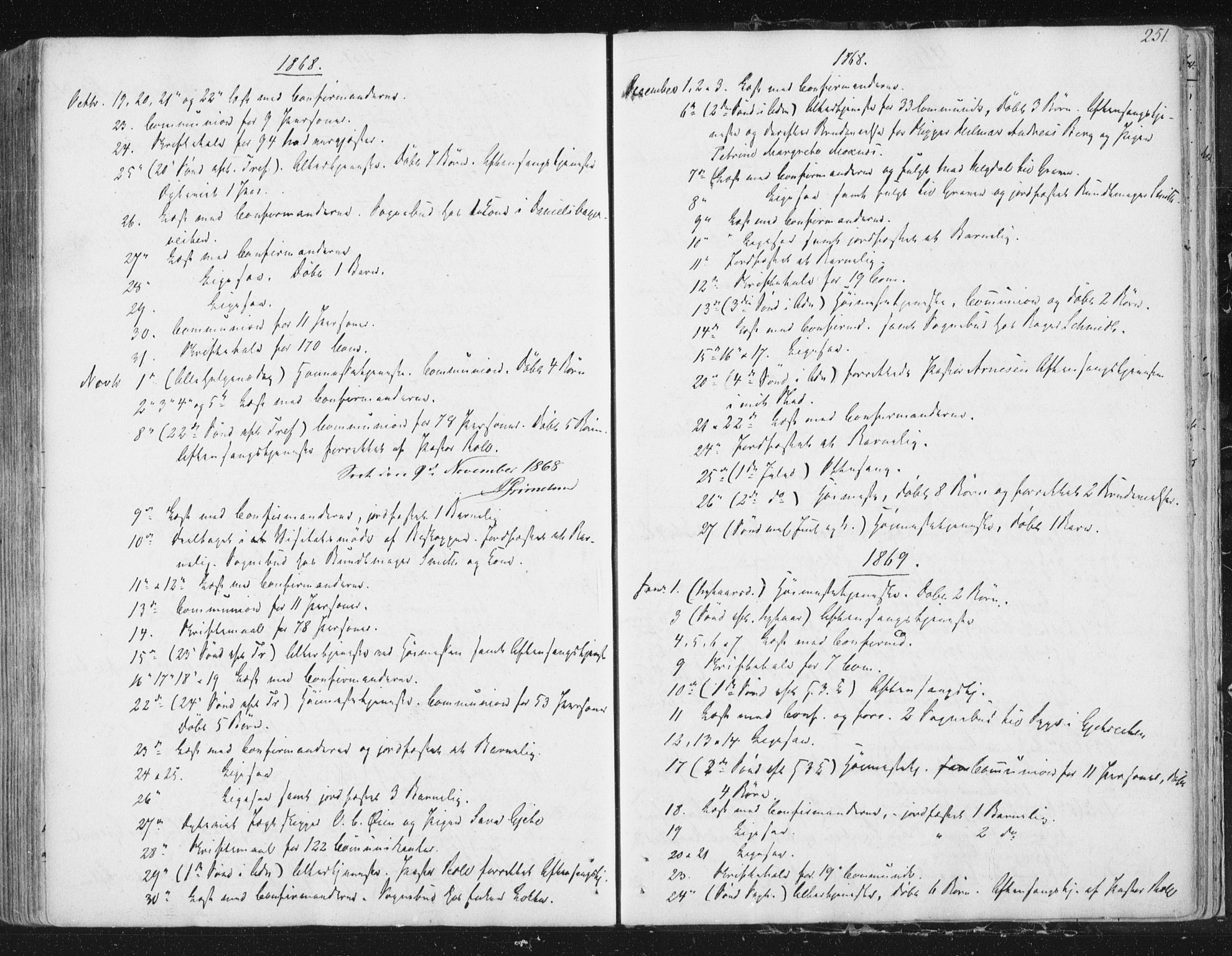 Ministerialprotokoller, klokkerbøker og fødselsregistre - Sør-Trøndelag, SAT/A-1456/602/L0127: Curate's parish register no. 602B01, 1821-1875, p. 251