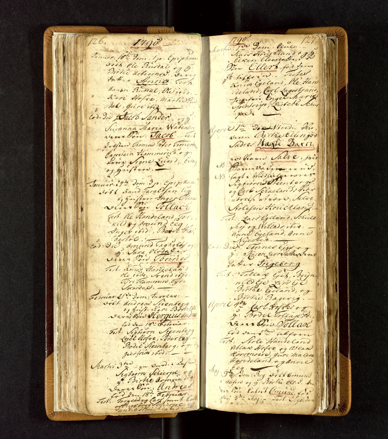 Lund sokneprestkontor, SAST/A-101809/S06/L0003: Parish register (official) no. A 3, 1761-1801, p. 126-127