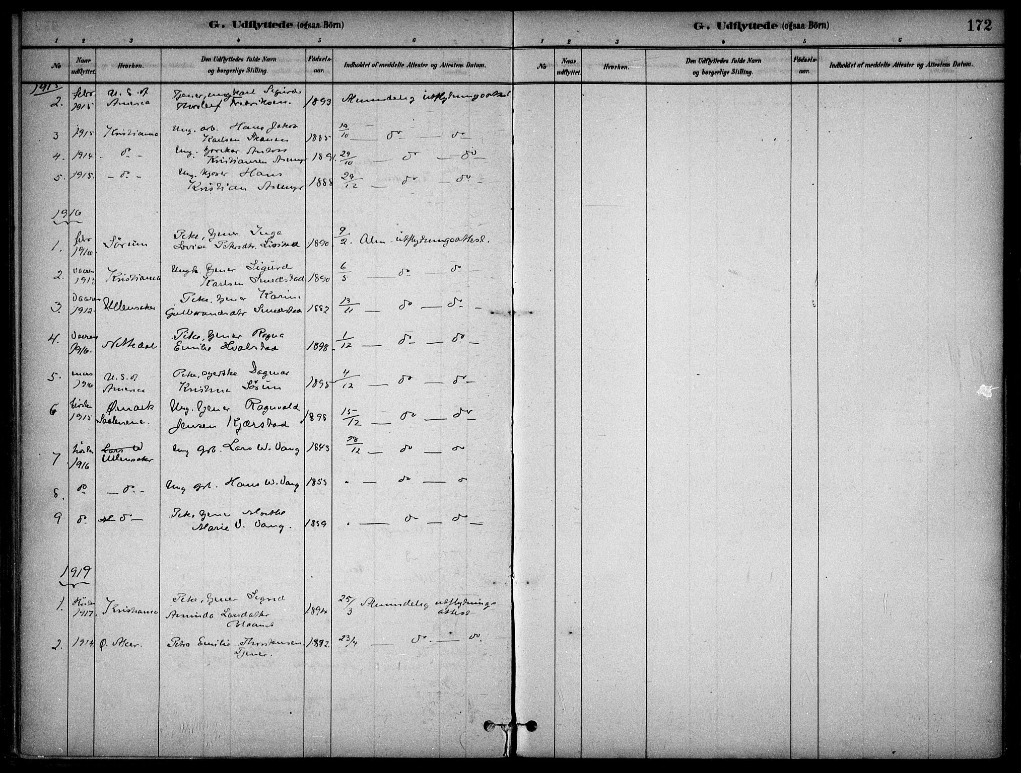 Gjerdrum prestekontor Kirkebøker, SAO/A-10412b/F/Fa/L0009: Parish register (official) no. I 9, 1881-1916, p. 172