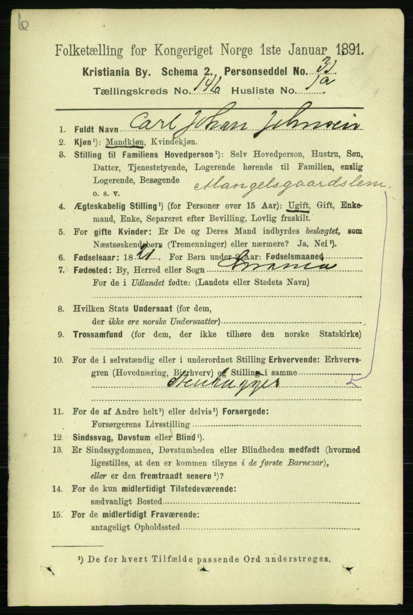 RA, 1891 census for 0301 Kristiania, 1891, p. 80181