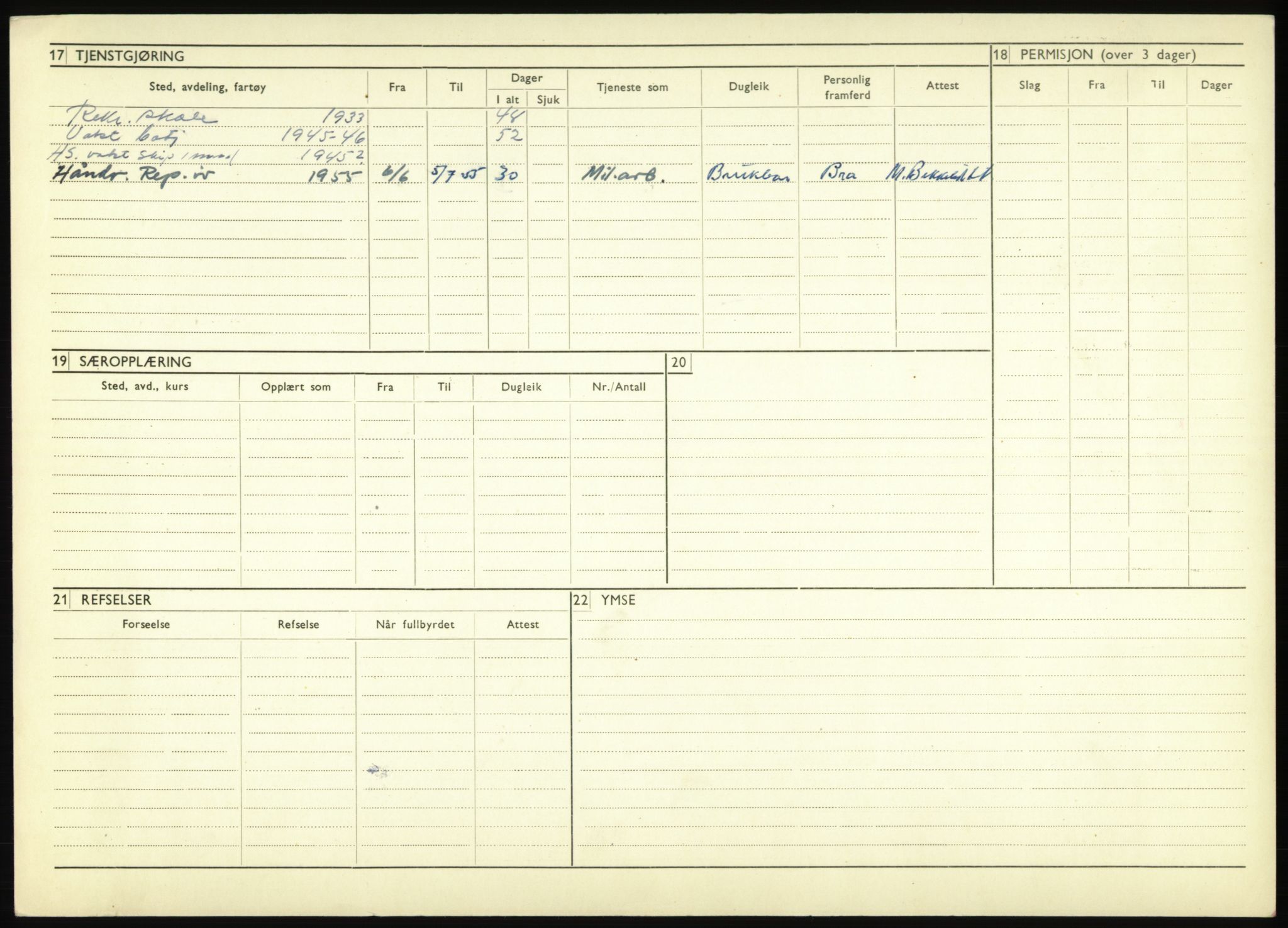 Forsvaret, Troms infanteriregiment nr. 16, AV/RA-RAFA-3146/P/Pa/L0017: Rulleblad for regimentets menige mannskaper, årsklasse 1933, 1933, p. 516