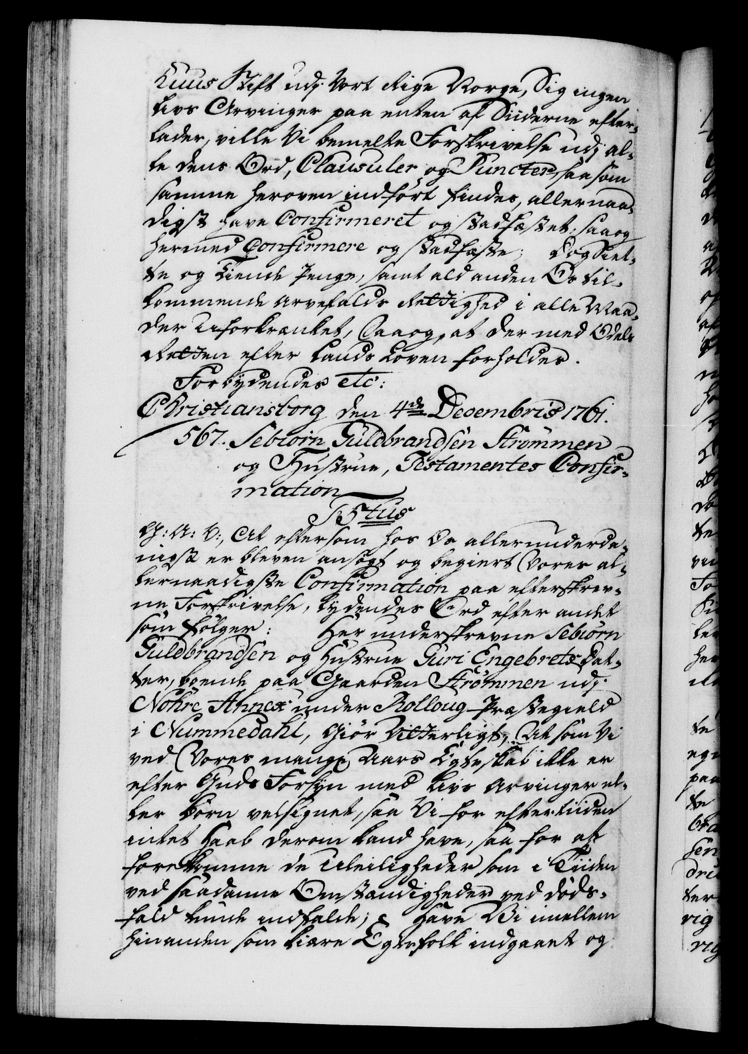 Danske Kanselli 1572-1799, AV/RA-EA-3023/F/Fc/Fca/Fcaa/L0041: Norske registre, 1760-1762, p. 596b