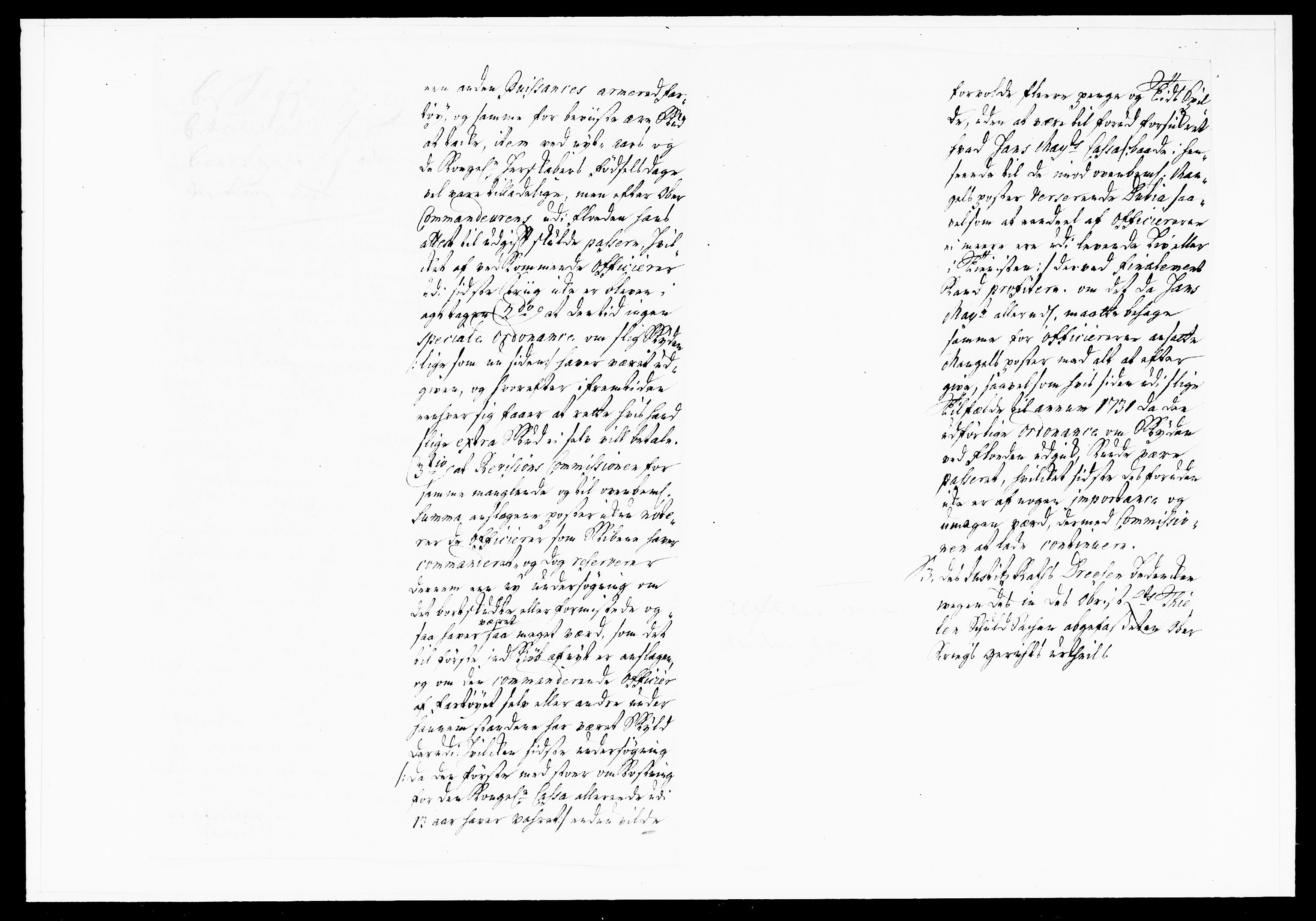 Krigskollegiet, Krigskancelliet, DRA/A-0006/-/1108-1113: Refererede sager, 1733, p. 101