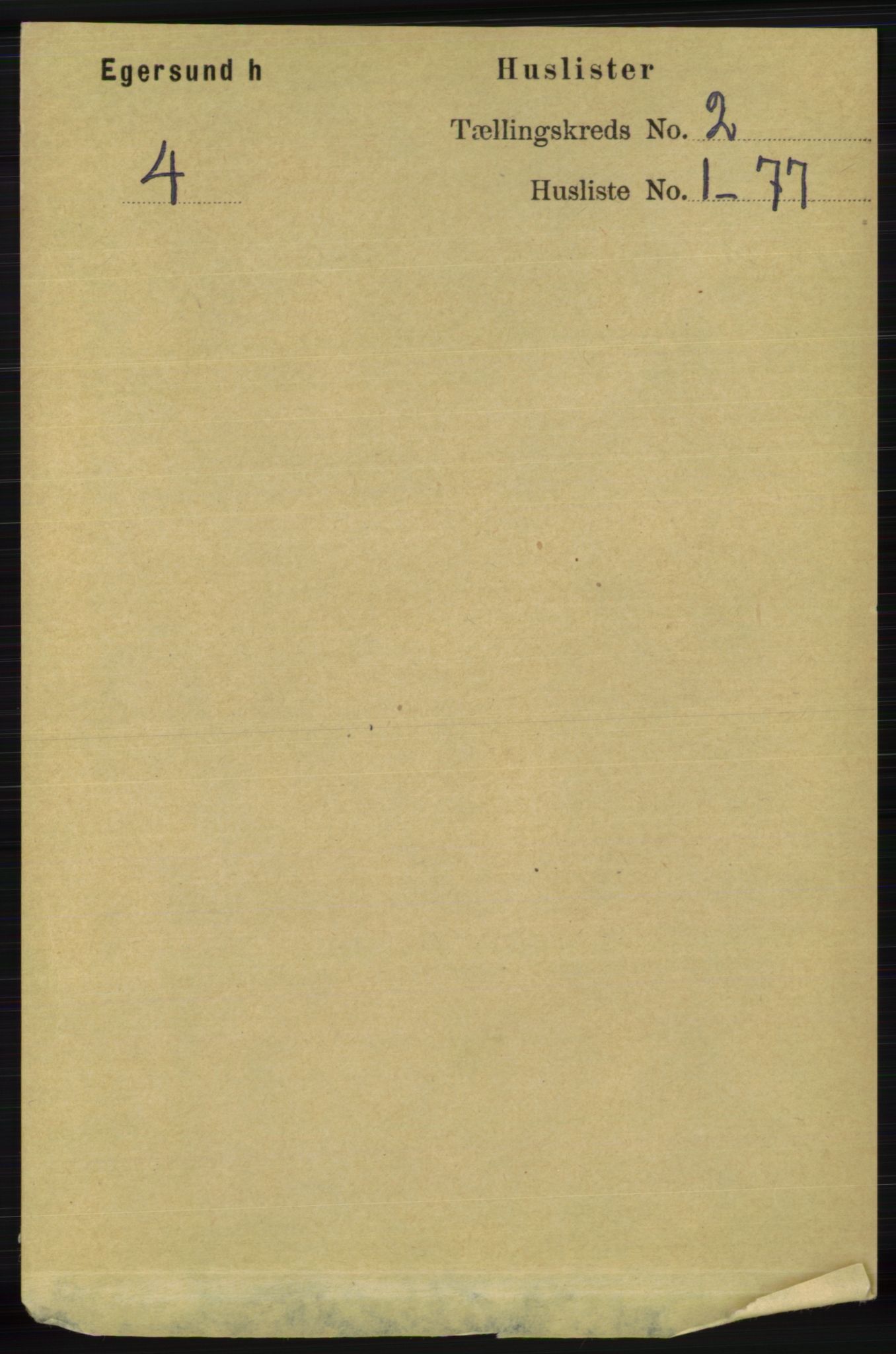 RA, 1891 census for 1116 Eigersund herred, 1891, p. 371