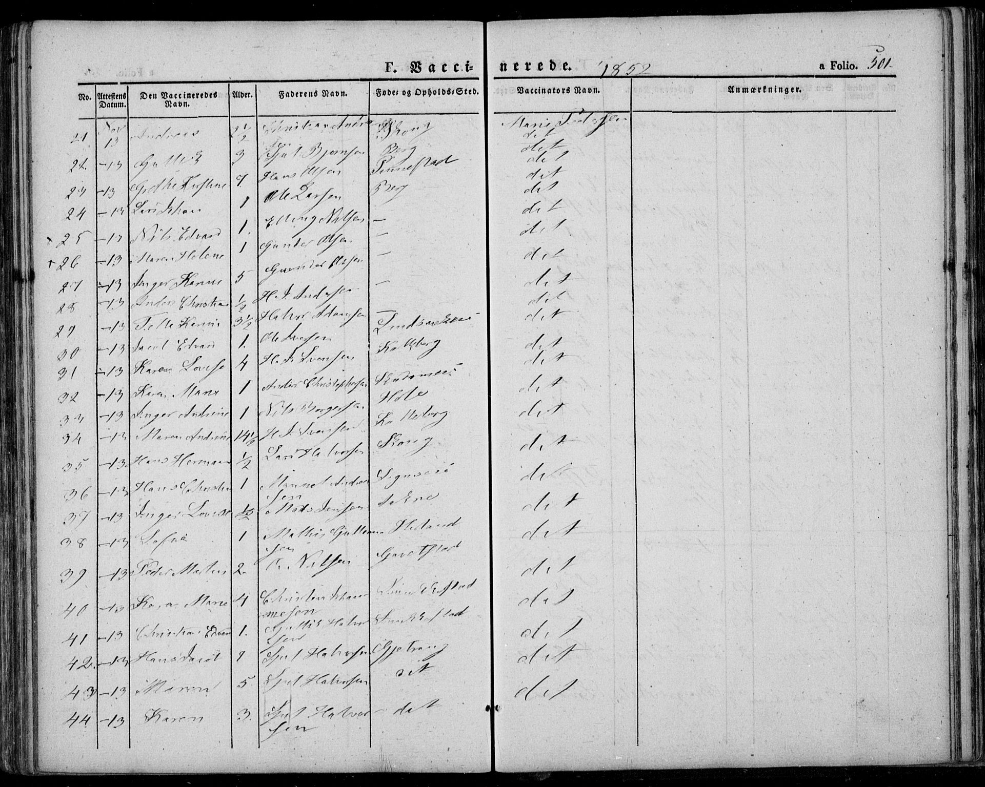 Lardal kirkebøker, SAKO/A-350/F/Fa/L0006: Parish register (official) no. I 6, 1835-1860, p. 501