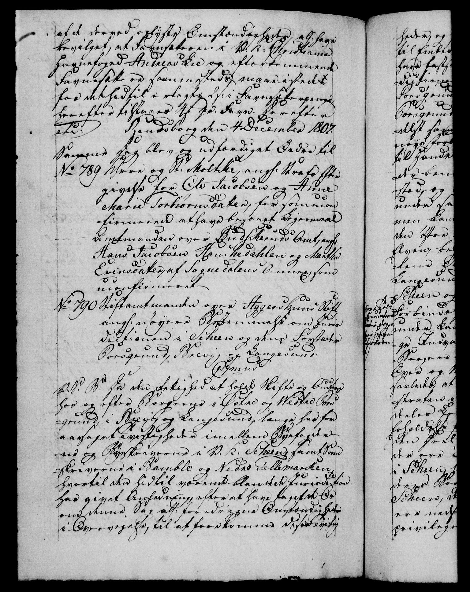 Danske Kanselli 1800-1814, RA/EA-3024/H/Hf/Hfb/Hfba/L0003: Registranter, 1805-1807, p. 435b