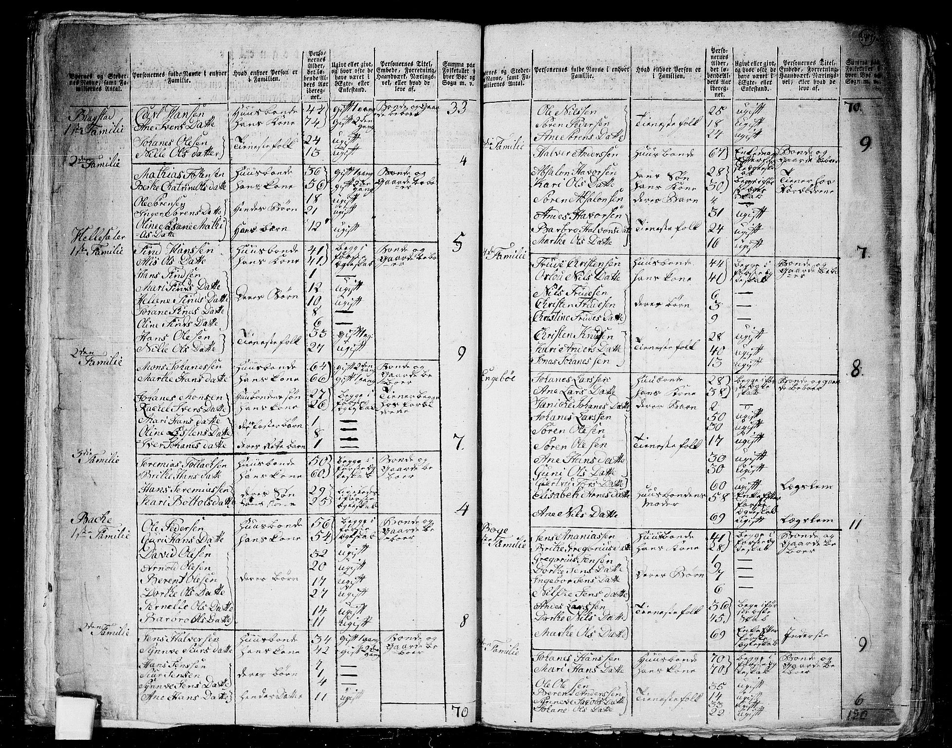 RA, 1801 census for 1429P Ytre Holmedal, 1801, p. 346b-347a