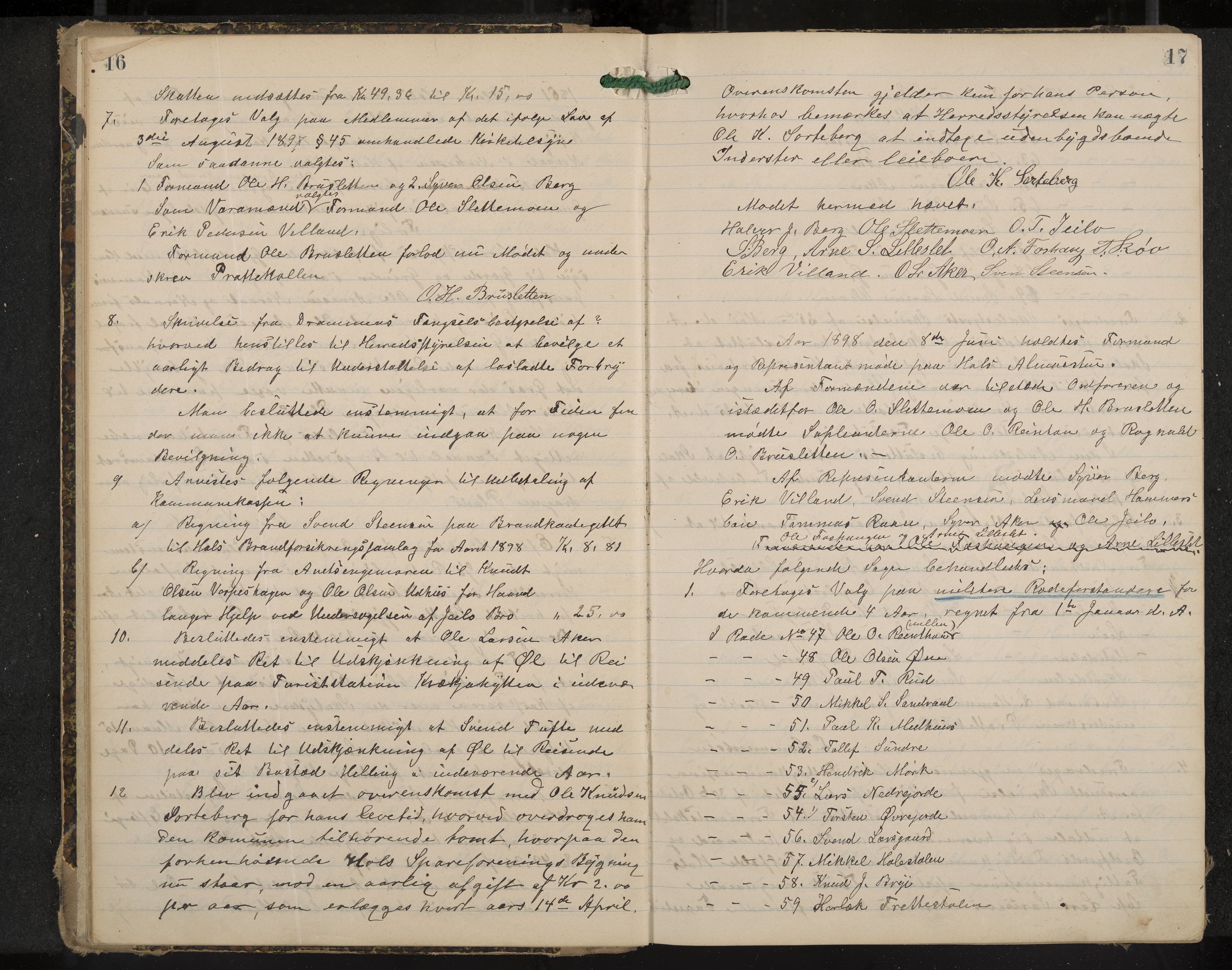 Hol formannskap og sentraladministrasjon, IKAK/0620021-1/A/L0003: Møtebok, 1897-1904, p. 16-17