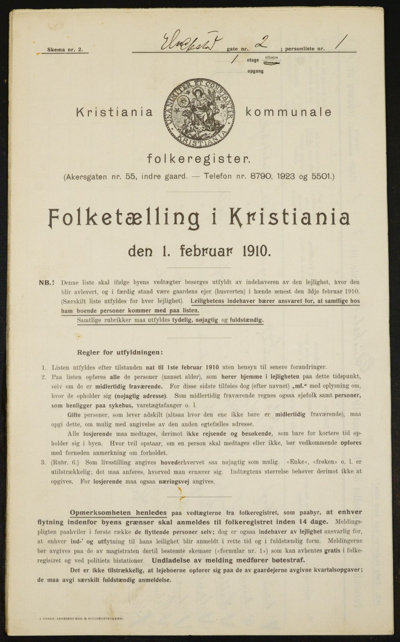 OBA, Municipal Census 1910 for Kristiania, 1910, p. 27904