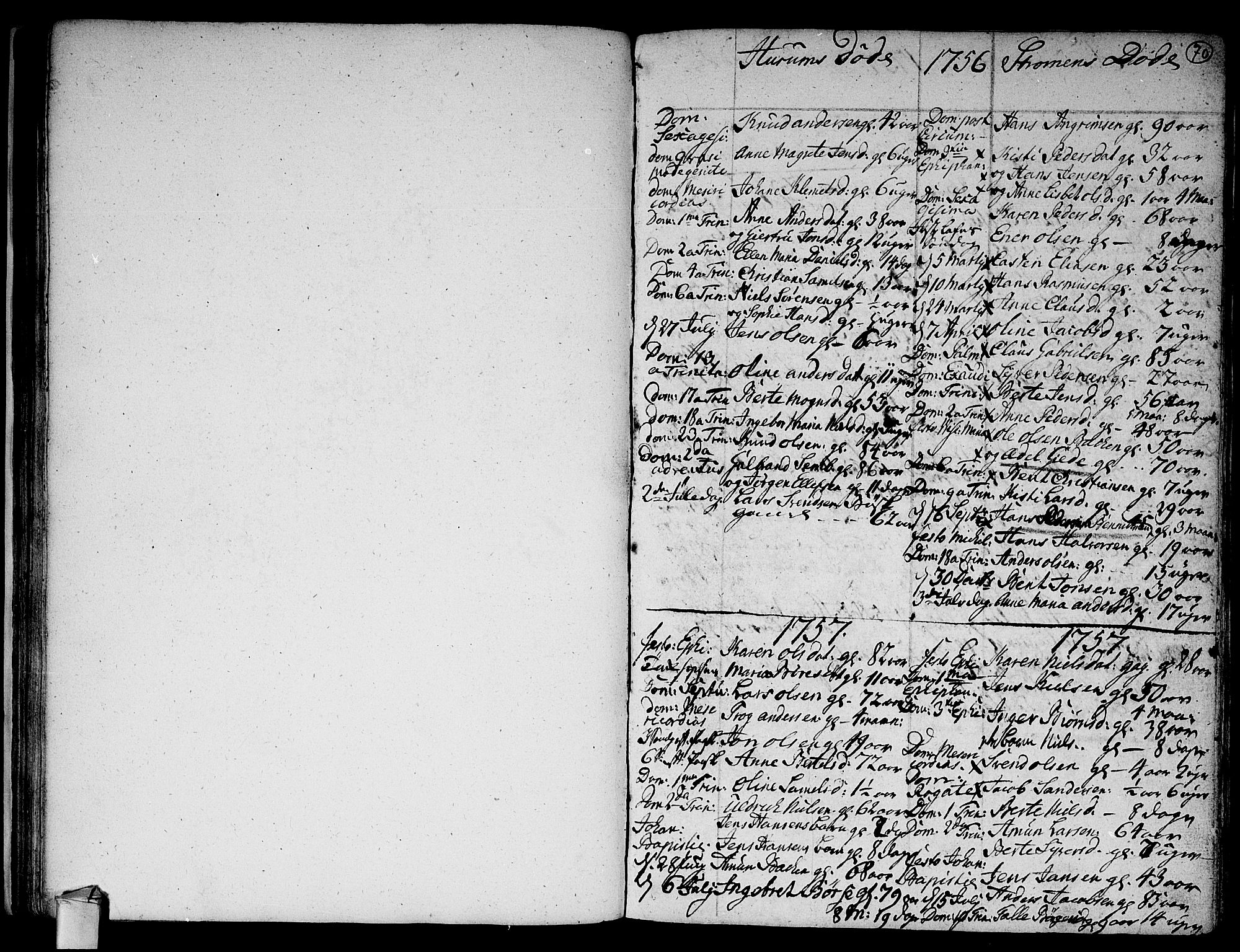 Hurum kirkebøker, SAKO/A-229/F/Fa/L0006: Parish register (official) no. 6, 1756-1770, p. 70