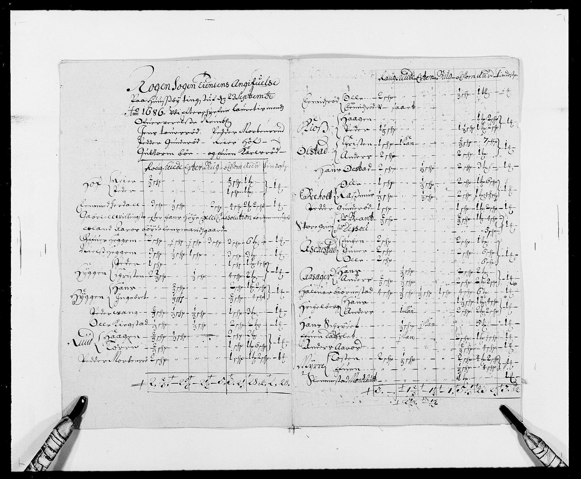 Rentekammeret inntil 1814, Reviderte regnskaper, Fogderegnskap, RA/EA-4092/R29/L1692: Fogderegnskap Hurum og Røyken, 1682-1687, p. 273