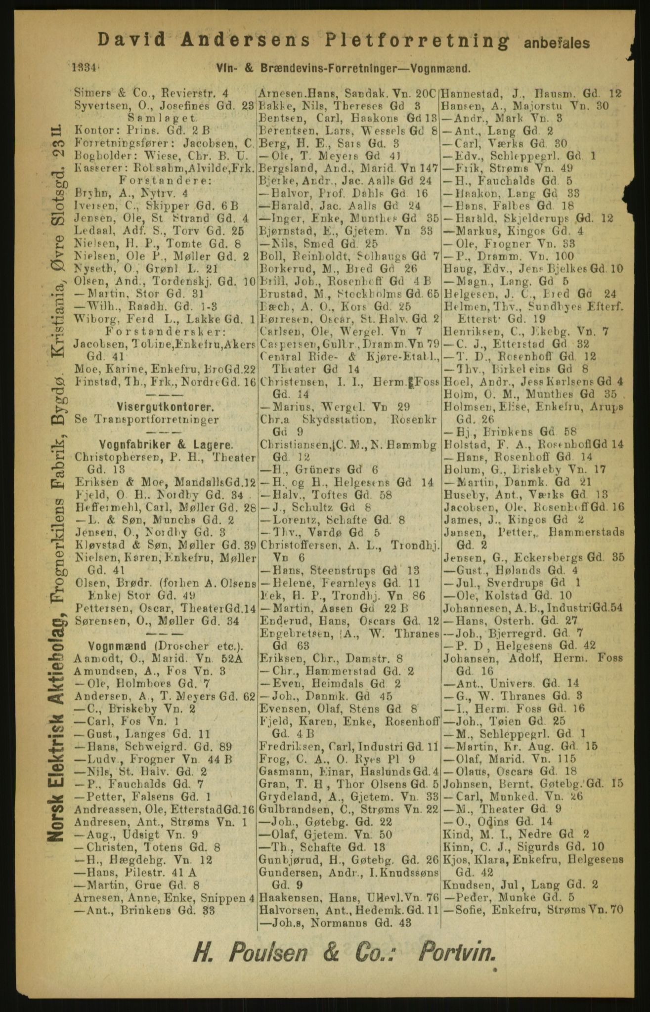 Kristiania/Oslo adressebok, PUBL/-, 1900, p. 1334