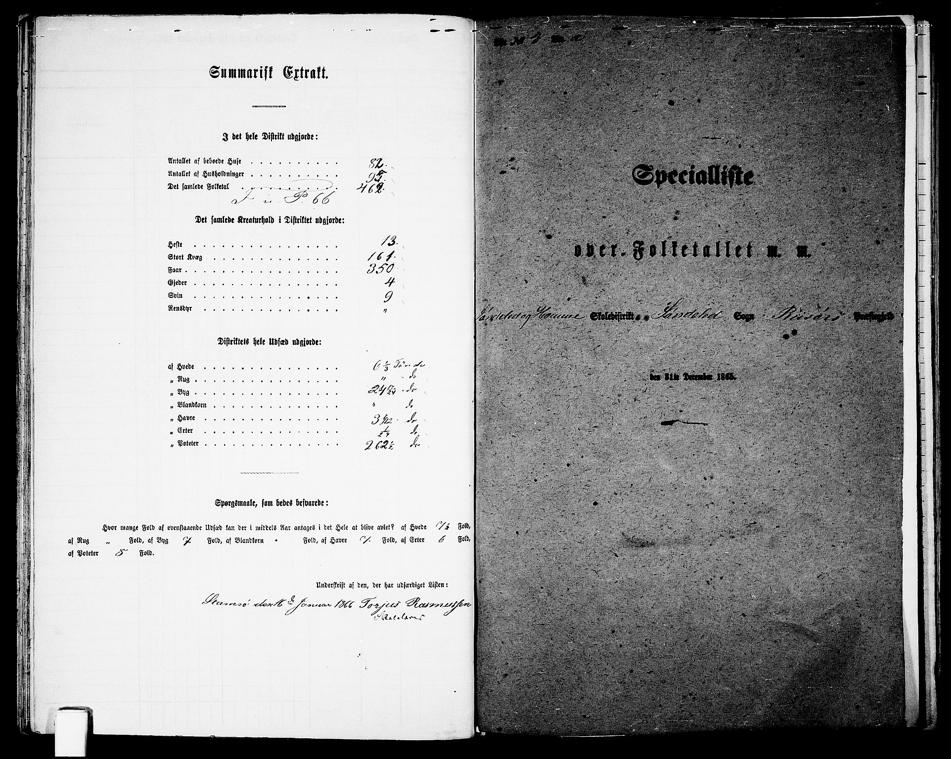 RA, 1865 census for Risør/Søndeled, 1865, p. 47