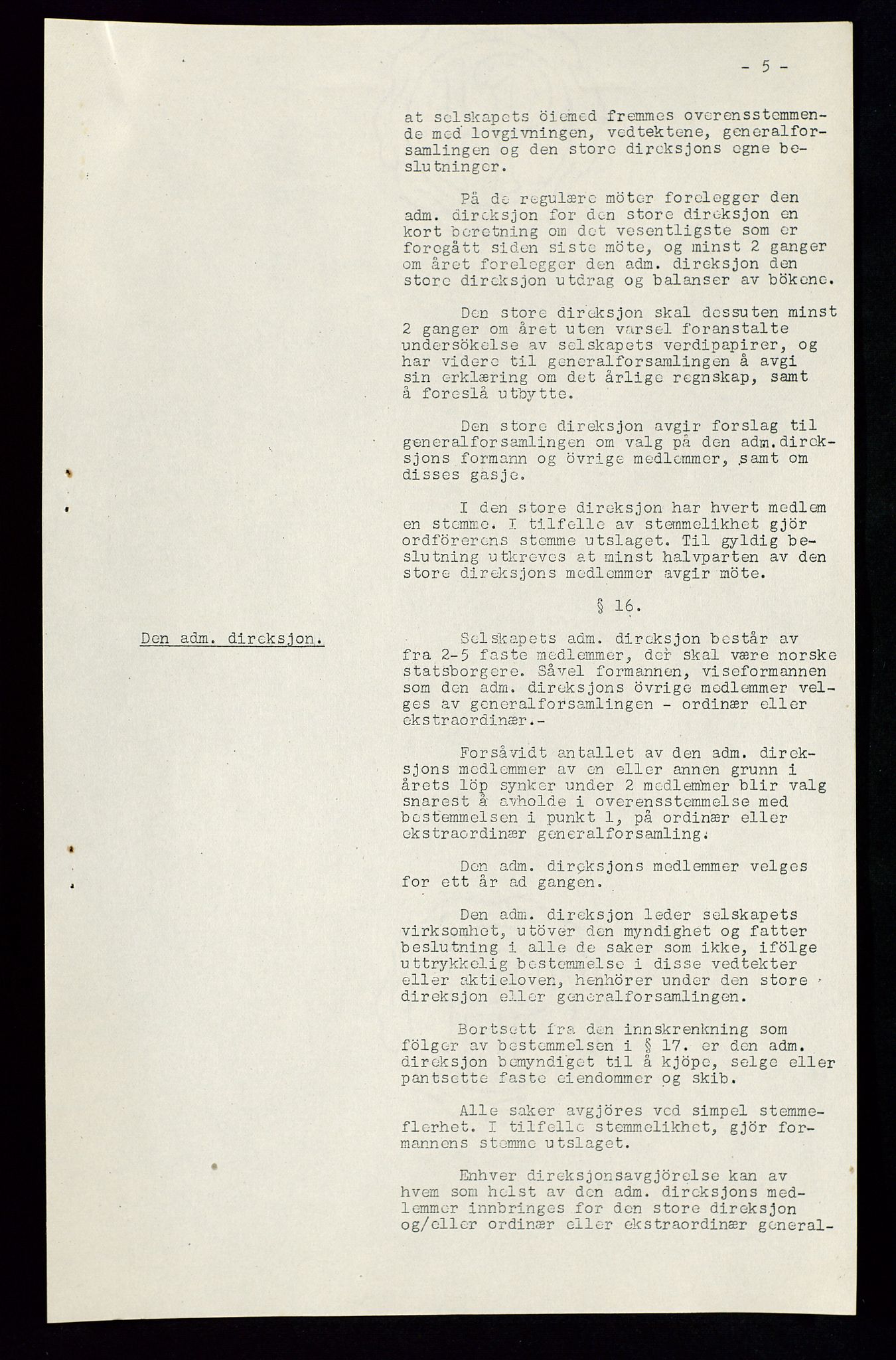 PA 1534 - Østlandske Petroleumscompagni A/S, AV/SAST-A-101954/A/Aa/L0002/0007: Generalforsamlinger. / Ekstraordinær generalforsamling, 1937, p. 9