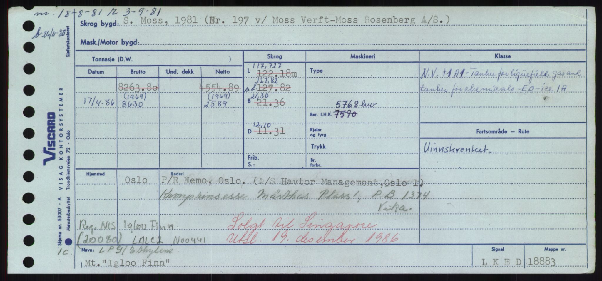 Sjøfartsdirektoratet med forløpere, Skipsmålingen, RA/S-1627/H/Hd/L0018: Fartøy, I, p. 69