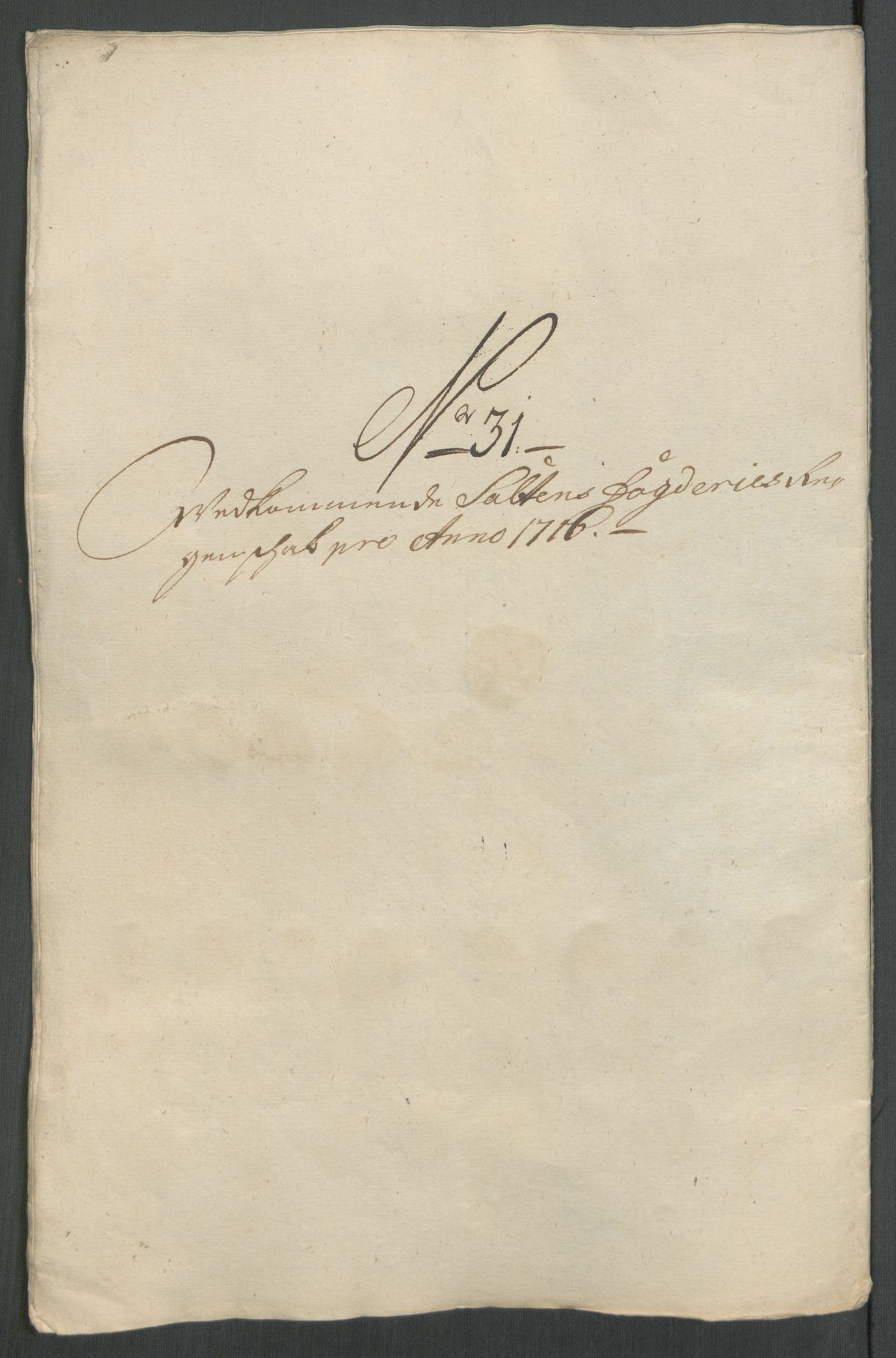 Rentekammeret inntil 1814, Reviderte regnskaper, Fogderegnskap, AV/RA-EA-4092/R66/L4586: Fogderegnskap Salten, 1716, p. 218