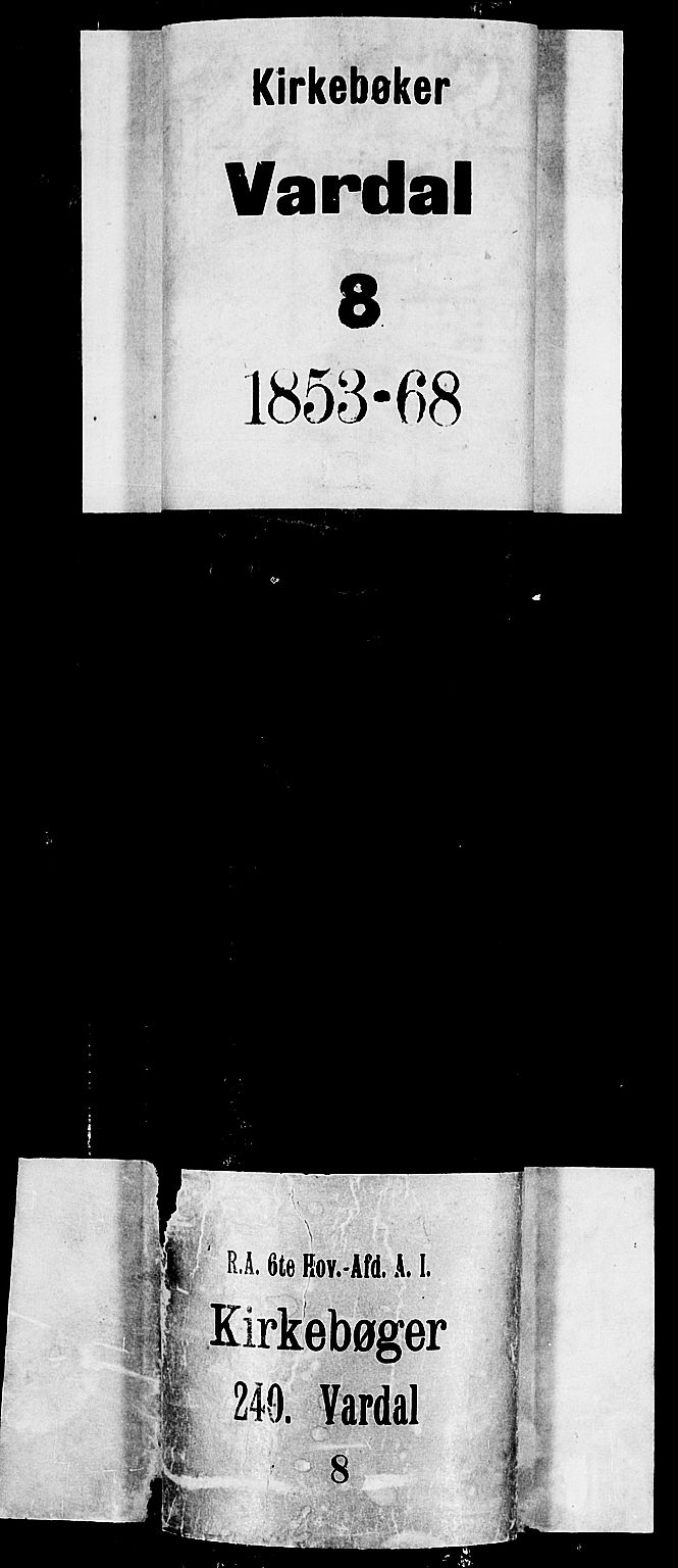 Vardal prestekontor, SAH/PREST-100/H/Ha/Hab/L0005: Parish register (copy) no. 5, 1854-1868